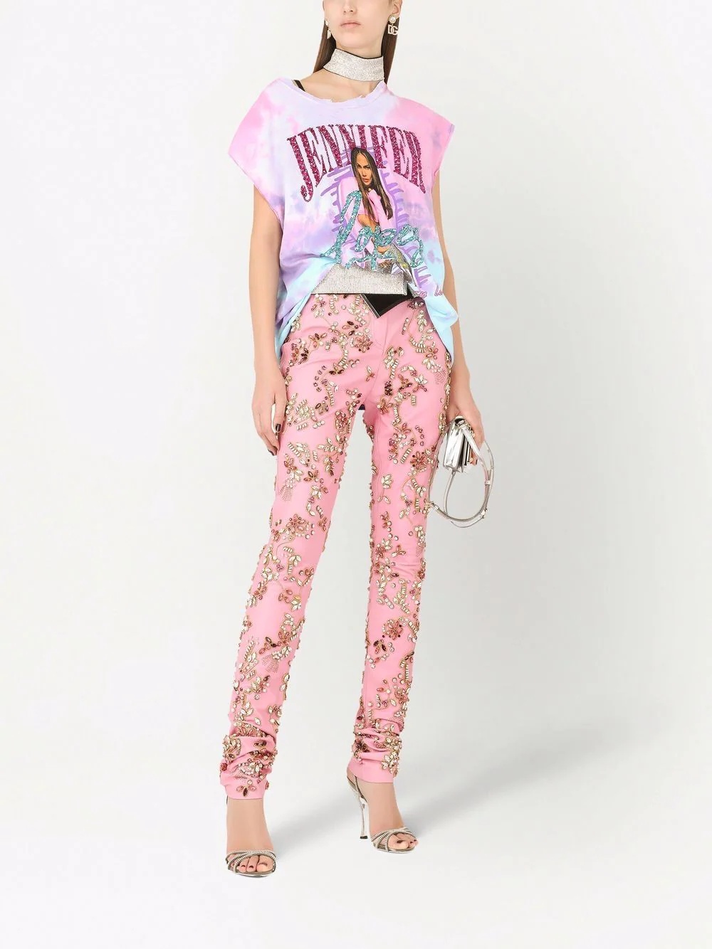 embellished leather trousers - 2