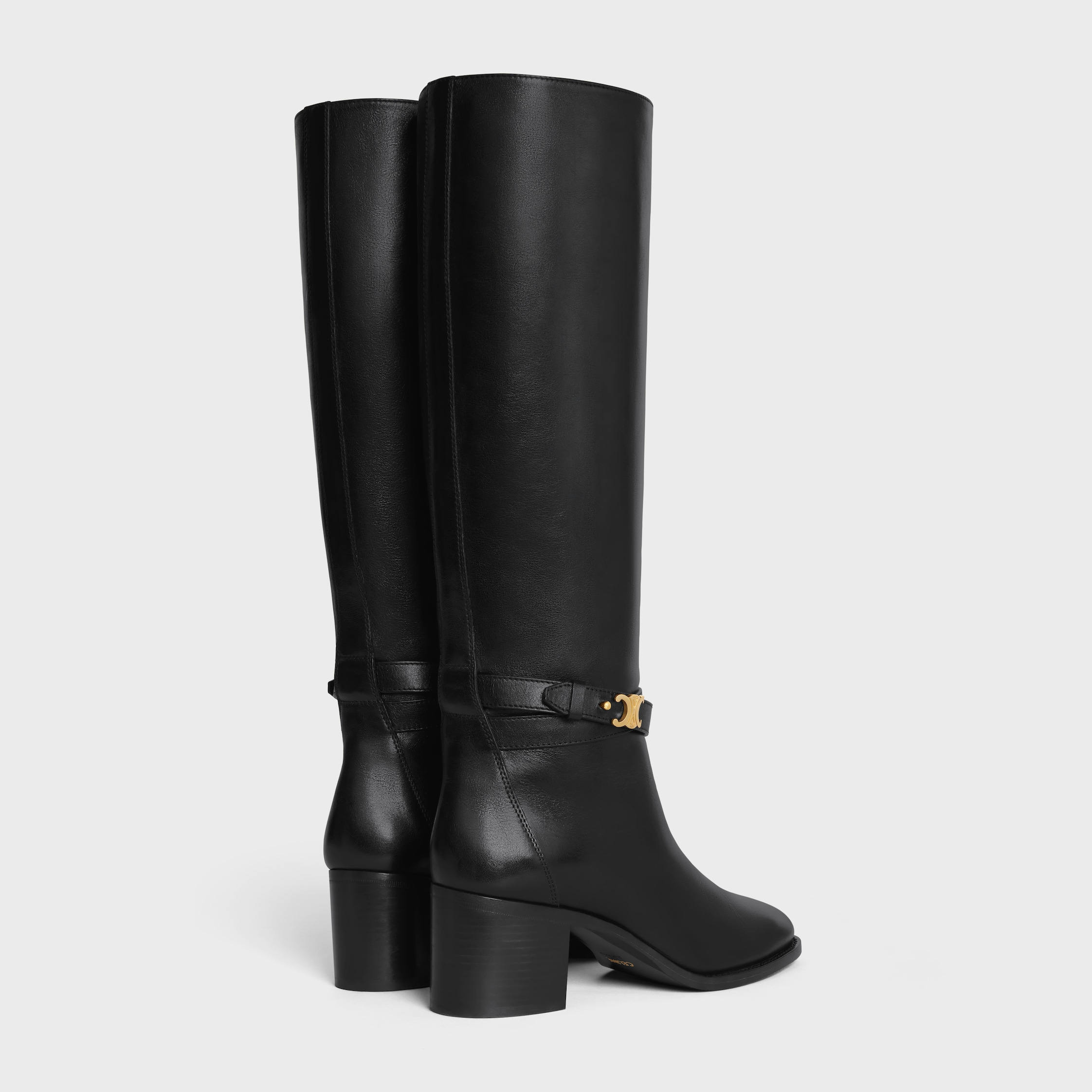 CELINE GARANCE TRIOMPHE STRAP HIGH BOOT in CALFSKIN - 3