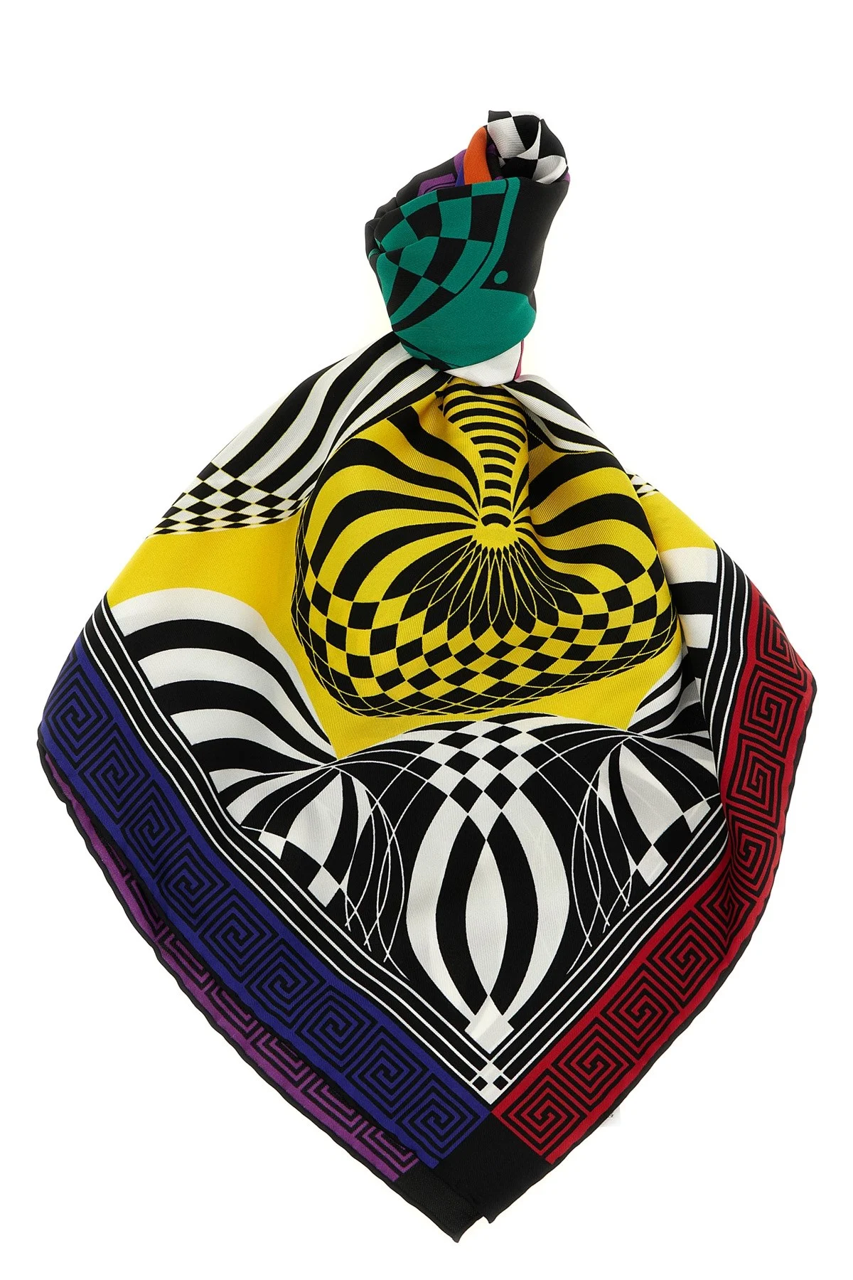 'Theatre' Print Silk Scarf - 1