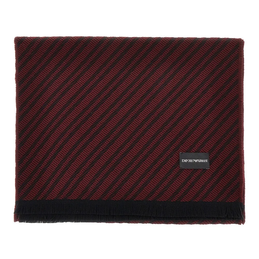 JACQUARD WOOL SCARF - 1