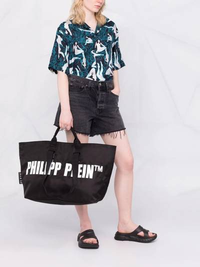 PHILIPP PLEIN logo-print tote bag outlook