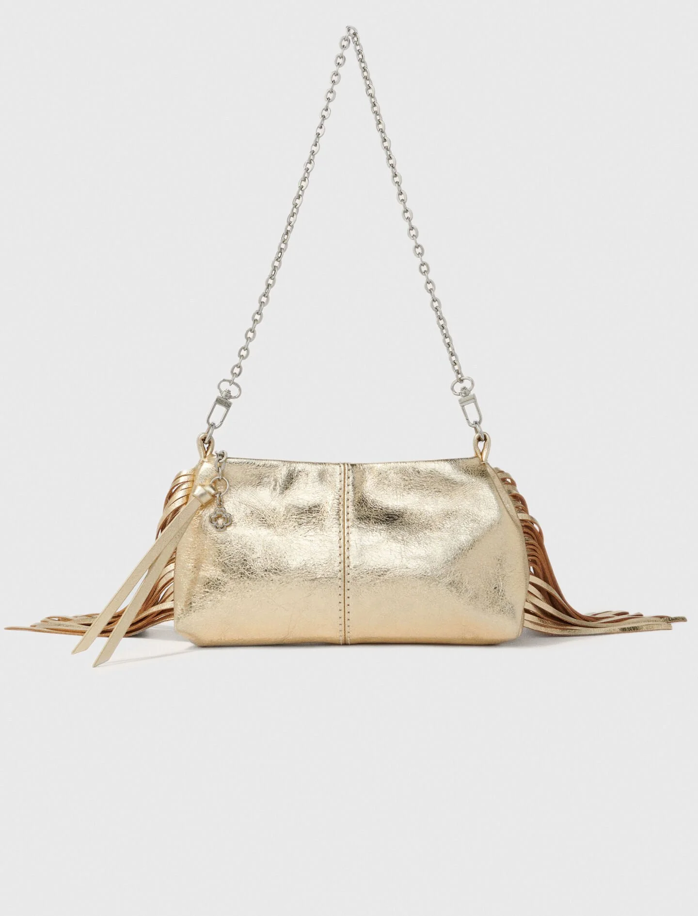 Metallic leather Miss M clutch bag - 1