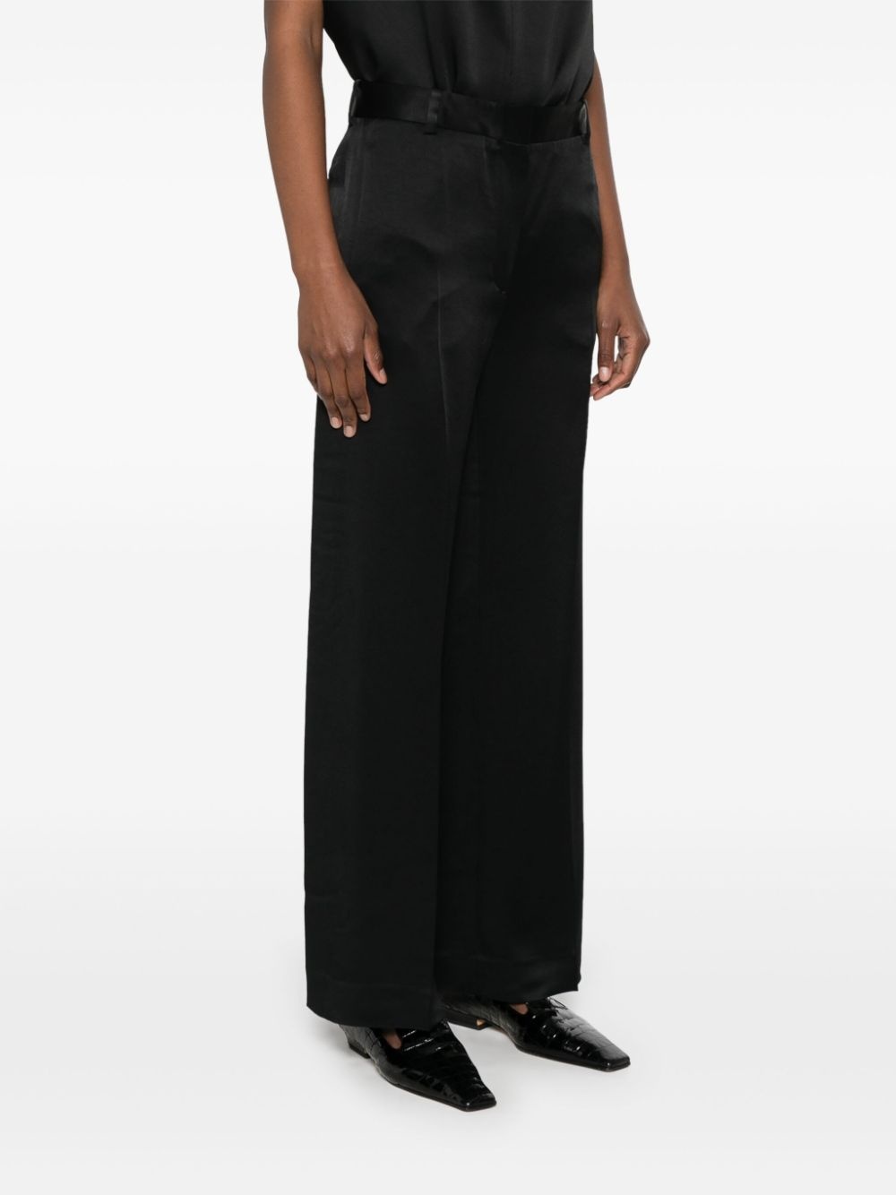 crepe de chine trousers - 3