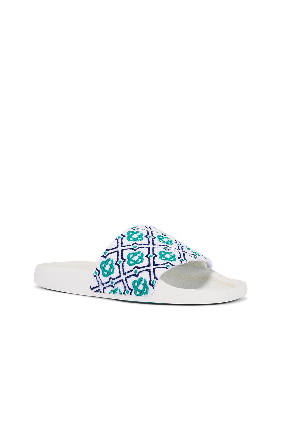 Womens Embroidered Terry Slider - 2