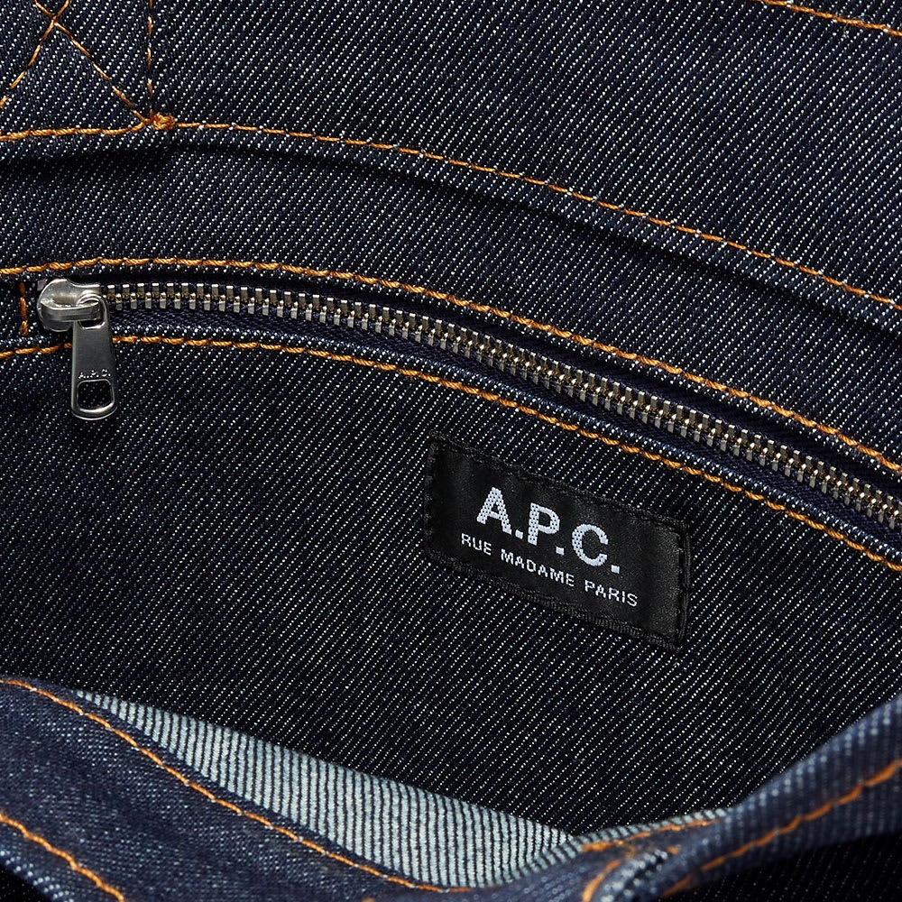 A.P.C. Axelle Denim & Leather Tote - 4