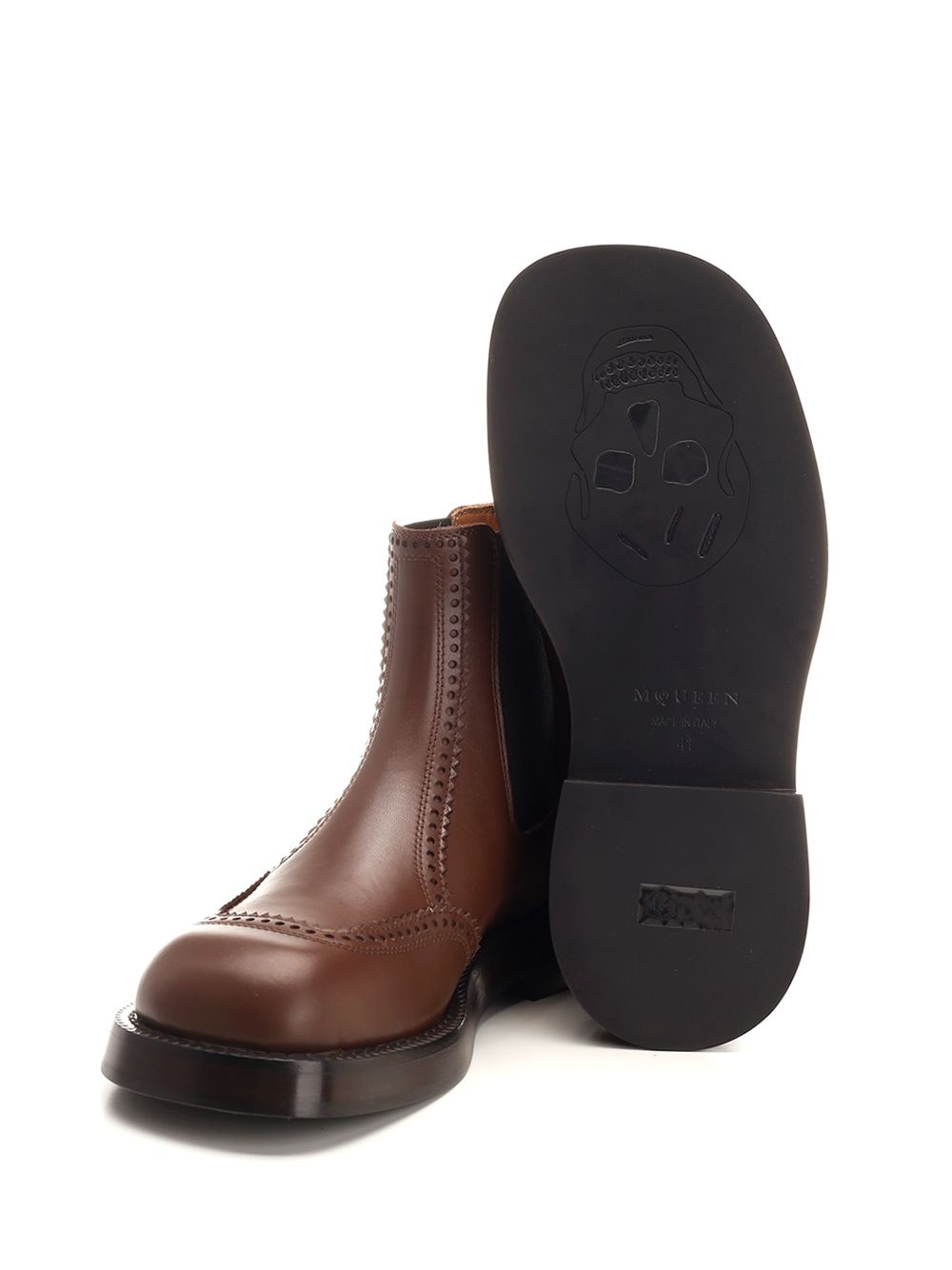 Chelsea Brogue Boots Brown - 6