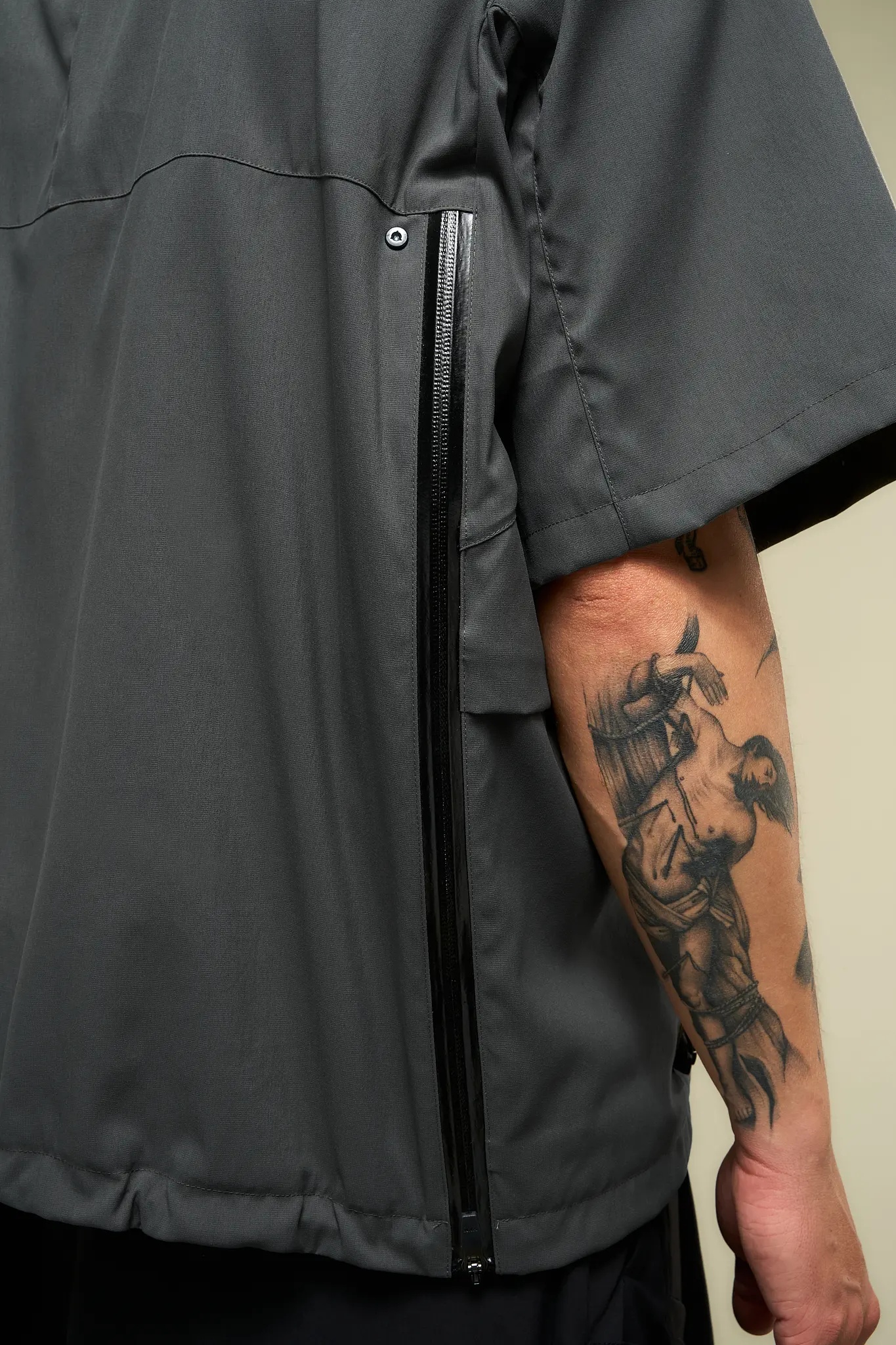 V1A-M Nylon Stretch Interops Vest Gray - 18