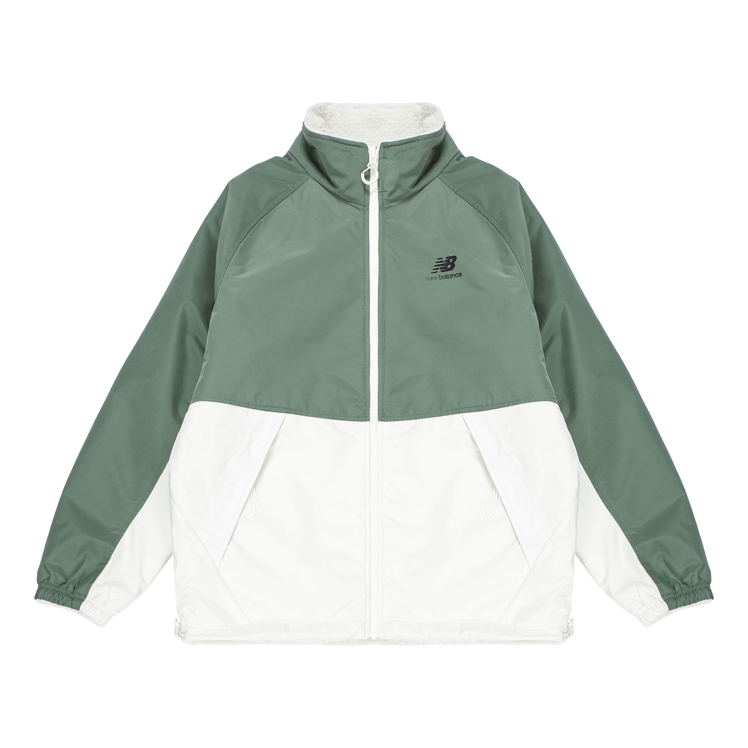 New Balance Sports Warm Reversible Jacket 'White Green' 6DC39703-IV - 1