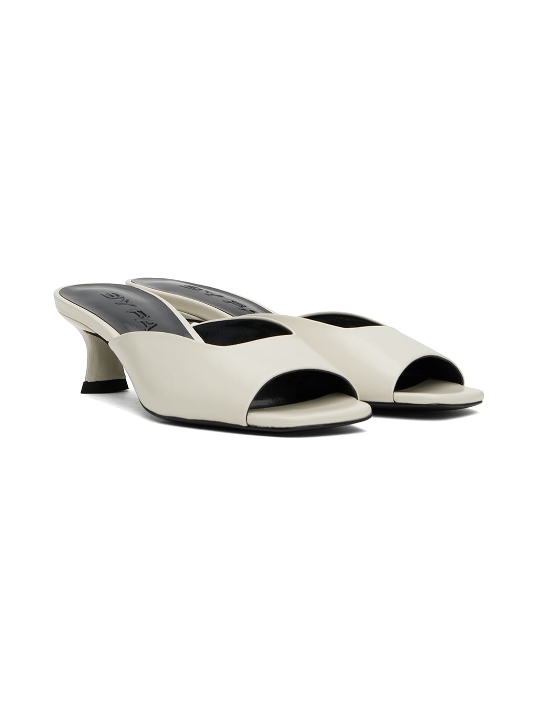 White Wendy Mules - 4