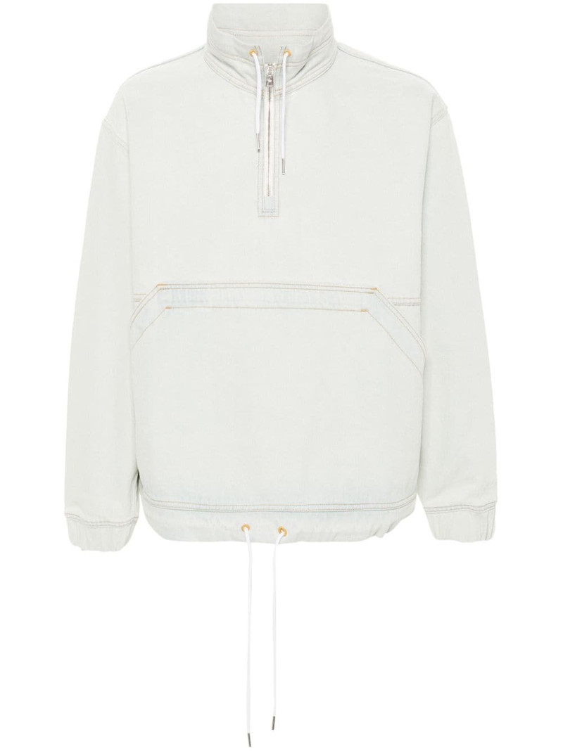 logo-patch denim jacket 1