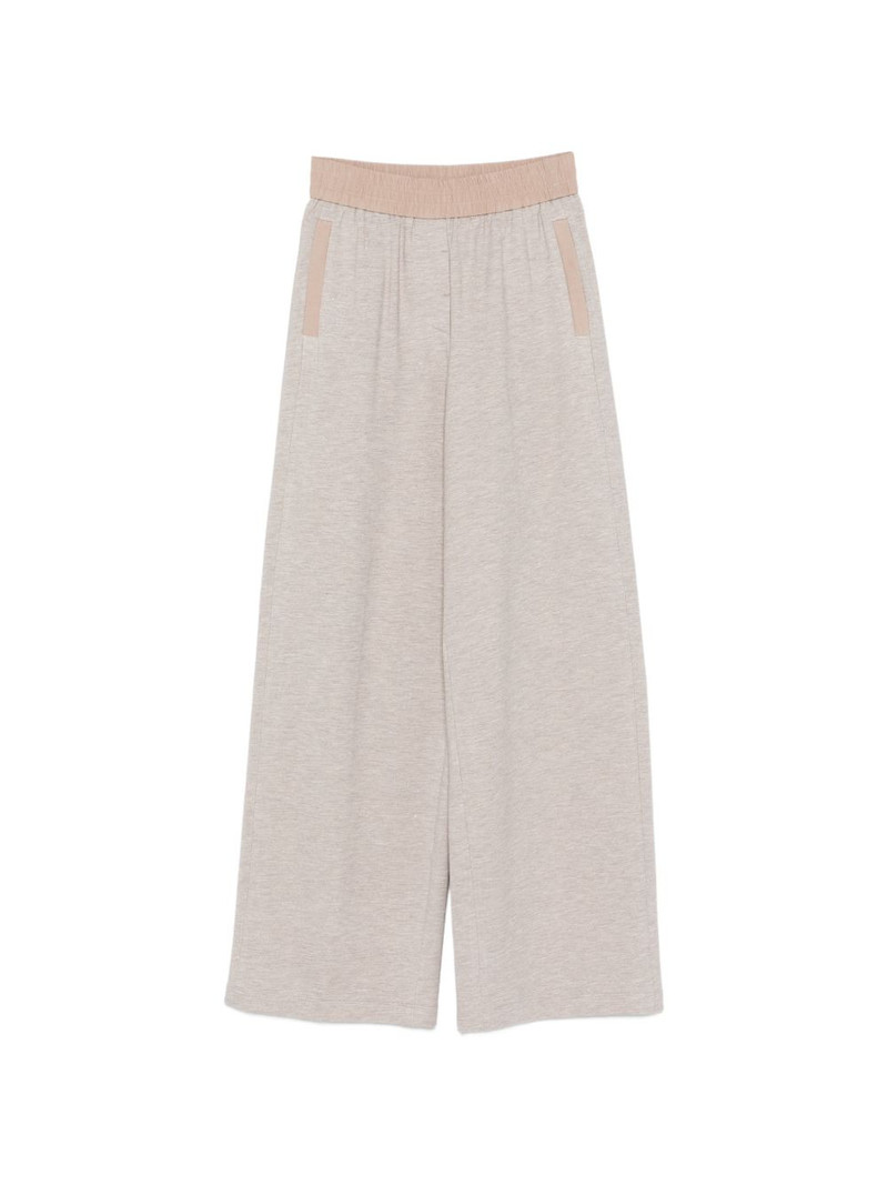 elasticated-waistband track pants 1