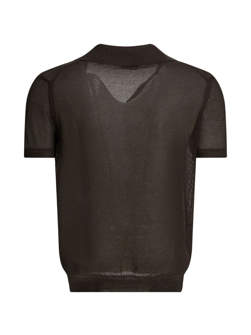 TOM FORD V-neck mesh T-shirt outlook