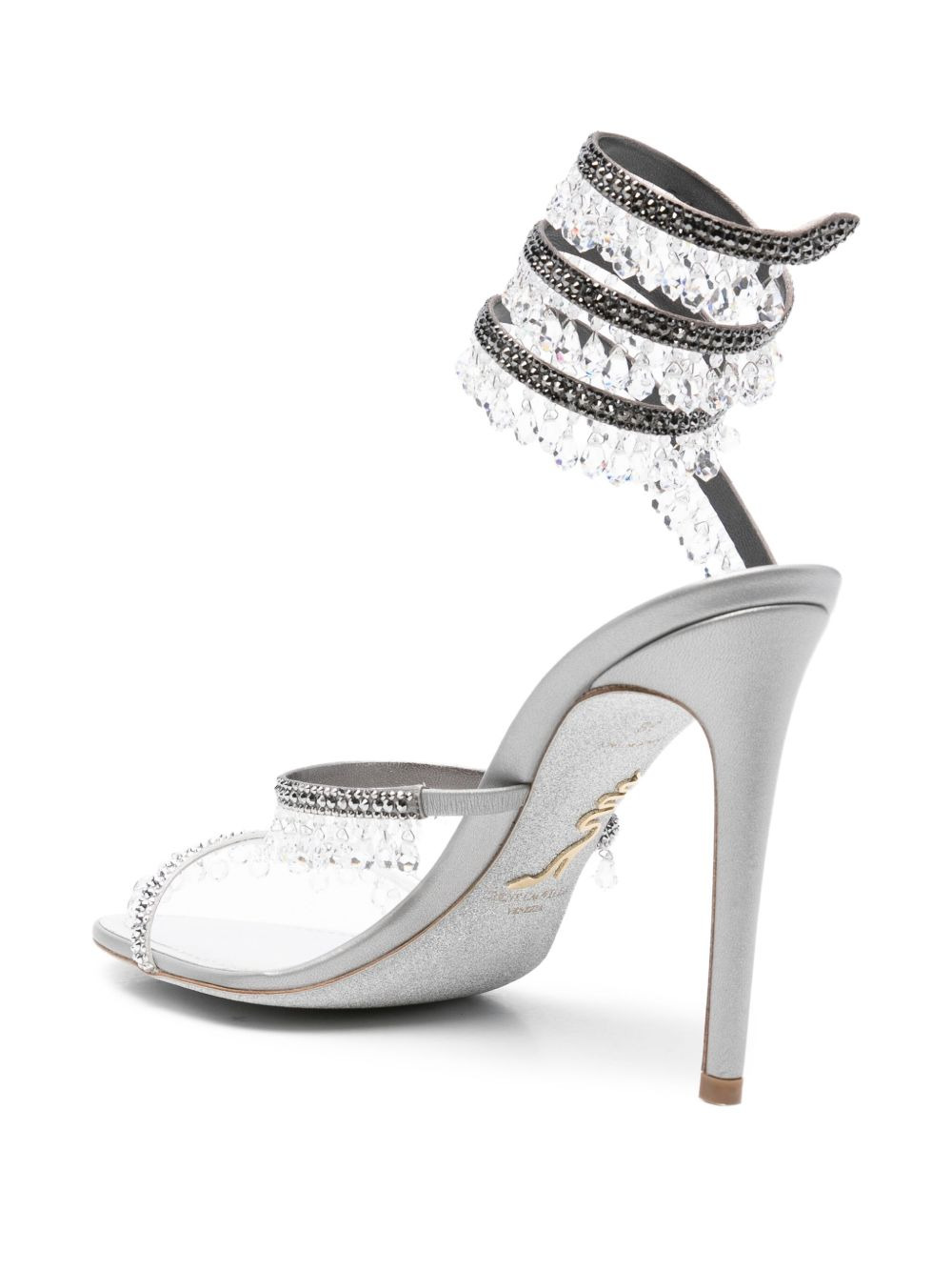 105mm crystal-embellished spiral sandals - 3