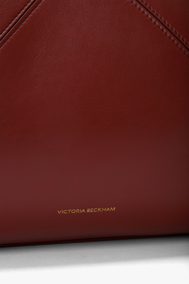 Victoria Beckham Victoria Tote In Brick Red Soft Leather outlook