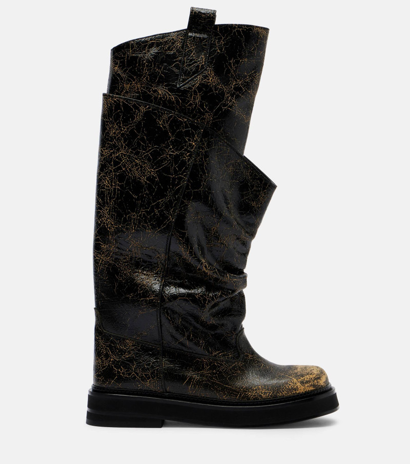 Passeggiata leather combat boots 5