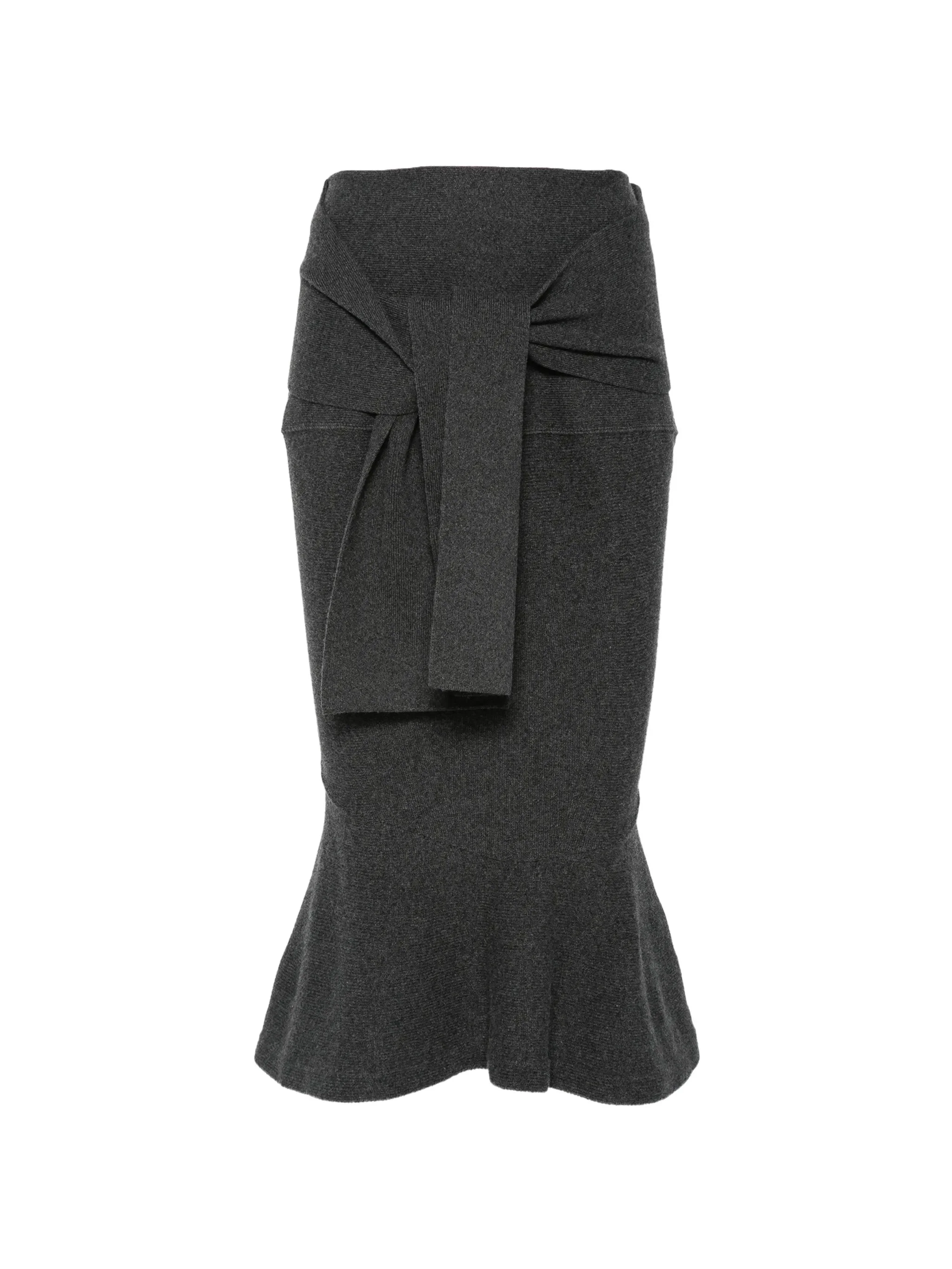 Jacquemus The Fiocco Tie-fastening Flounce-hem Skirt - 1
