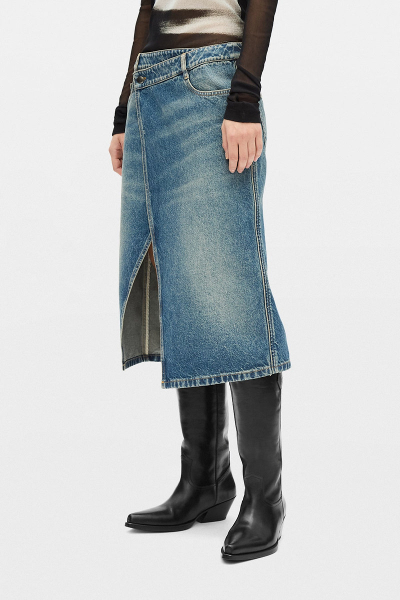 Ann Demeulemeester Pauline Midi Wrap Skirt outlook