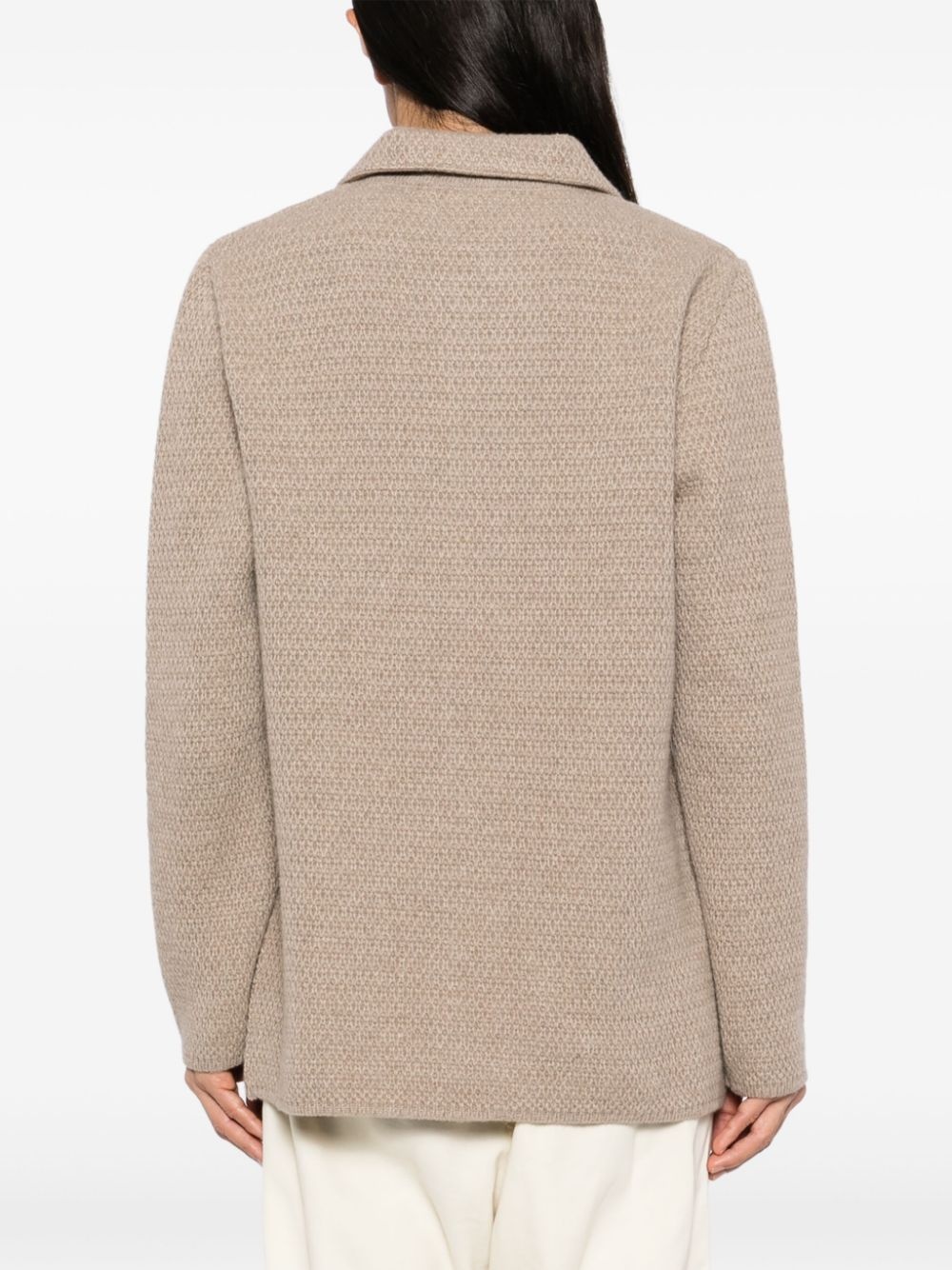 KNITTED ECO-FRIENDLY CASHMERE JACKET - 4