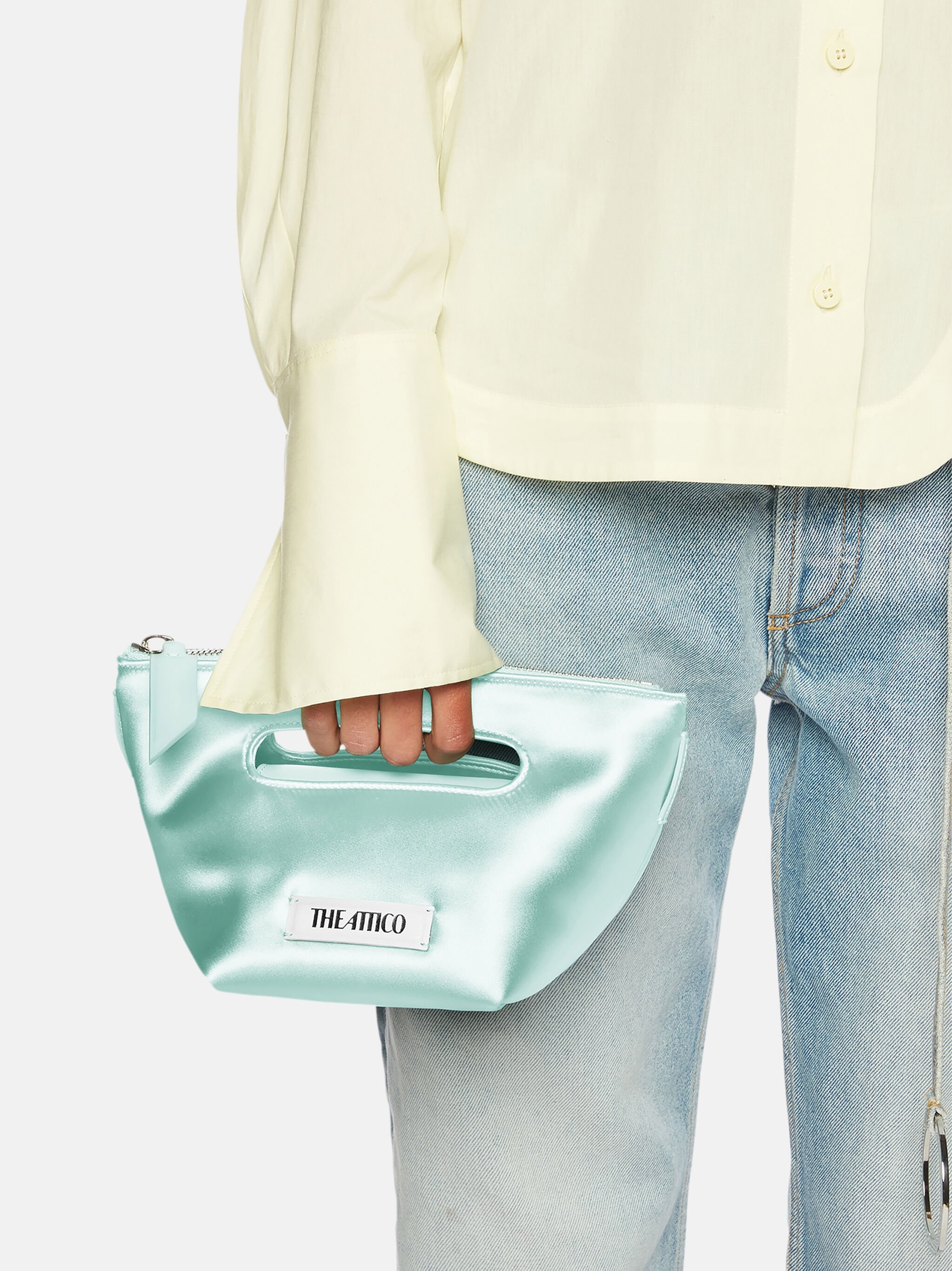 ''VIA DEI GIARDINI 15'' AQUAMARINE TOTE BAG - 2