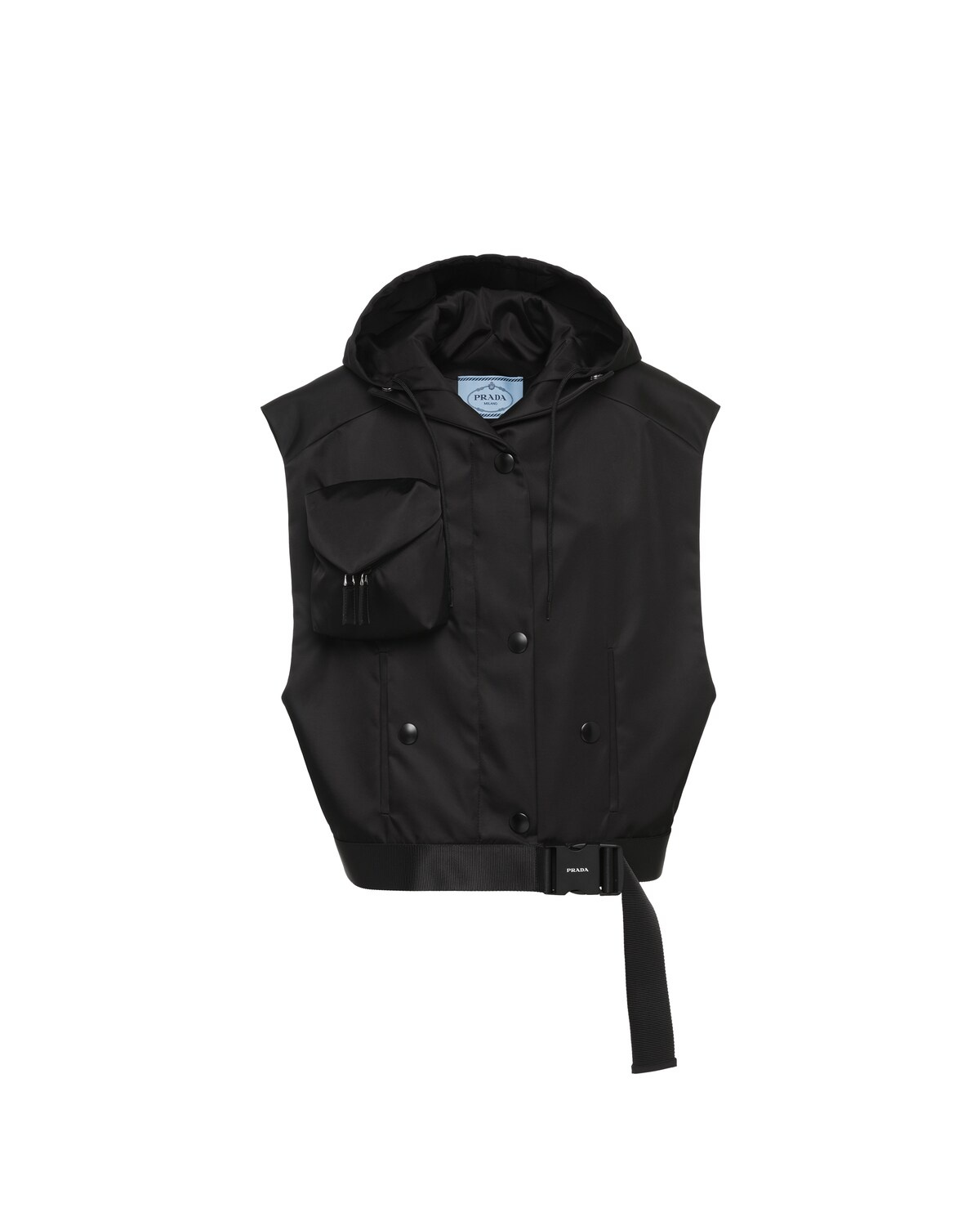 Re-Nylon Gabardine oversized vest - 1