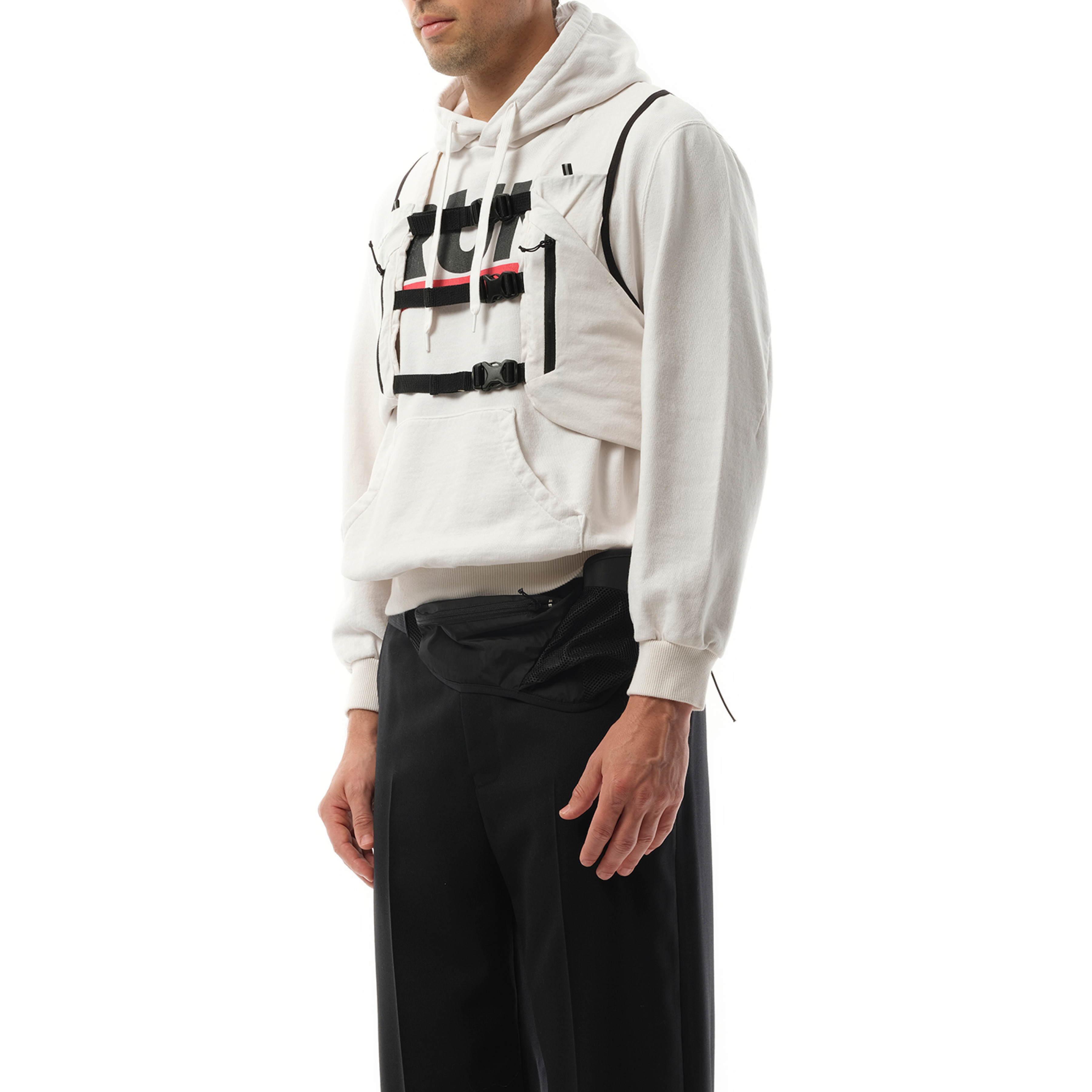 Trail Vest Hoodie in White - 5