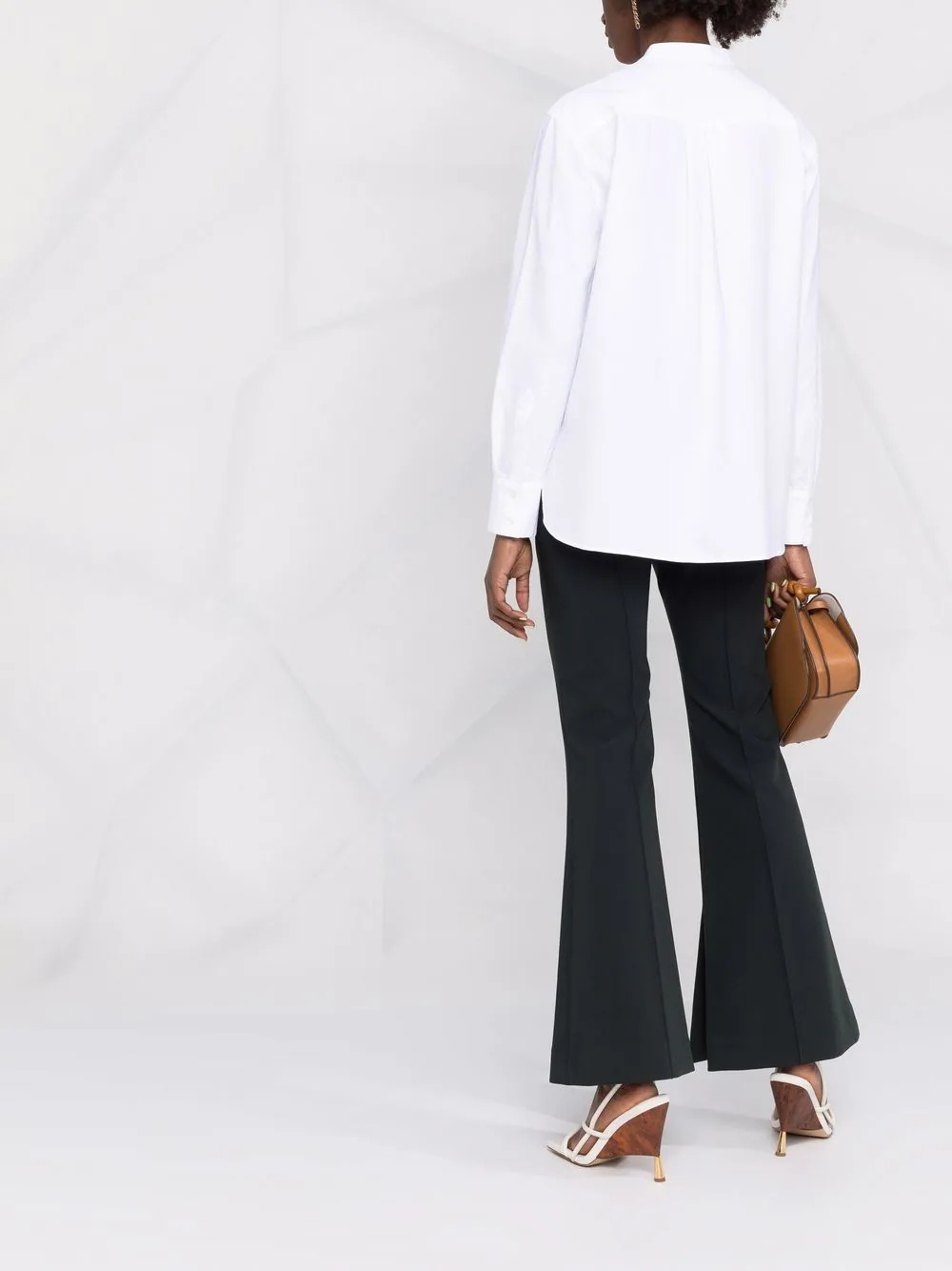 Mandarin-collar cotton blouse - 7