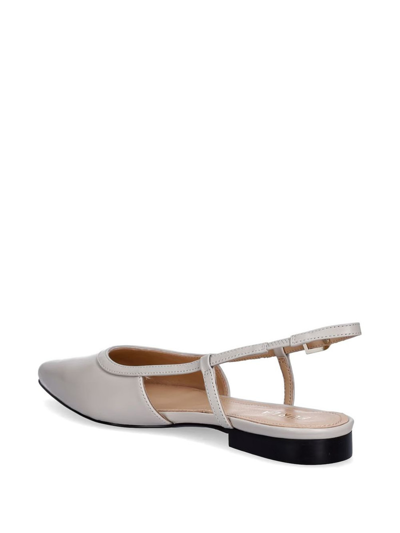 pointed buckle leather ballet flats 4