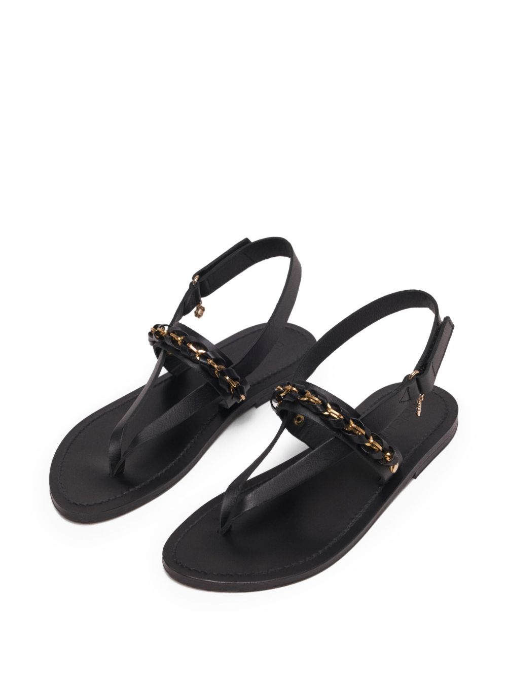 chain-link detail sandals - 4