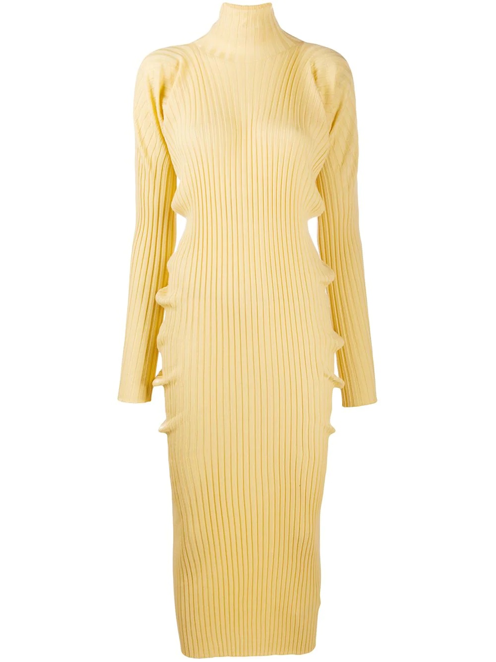 roll neck knit dress - 1