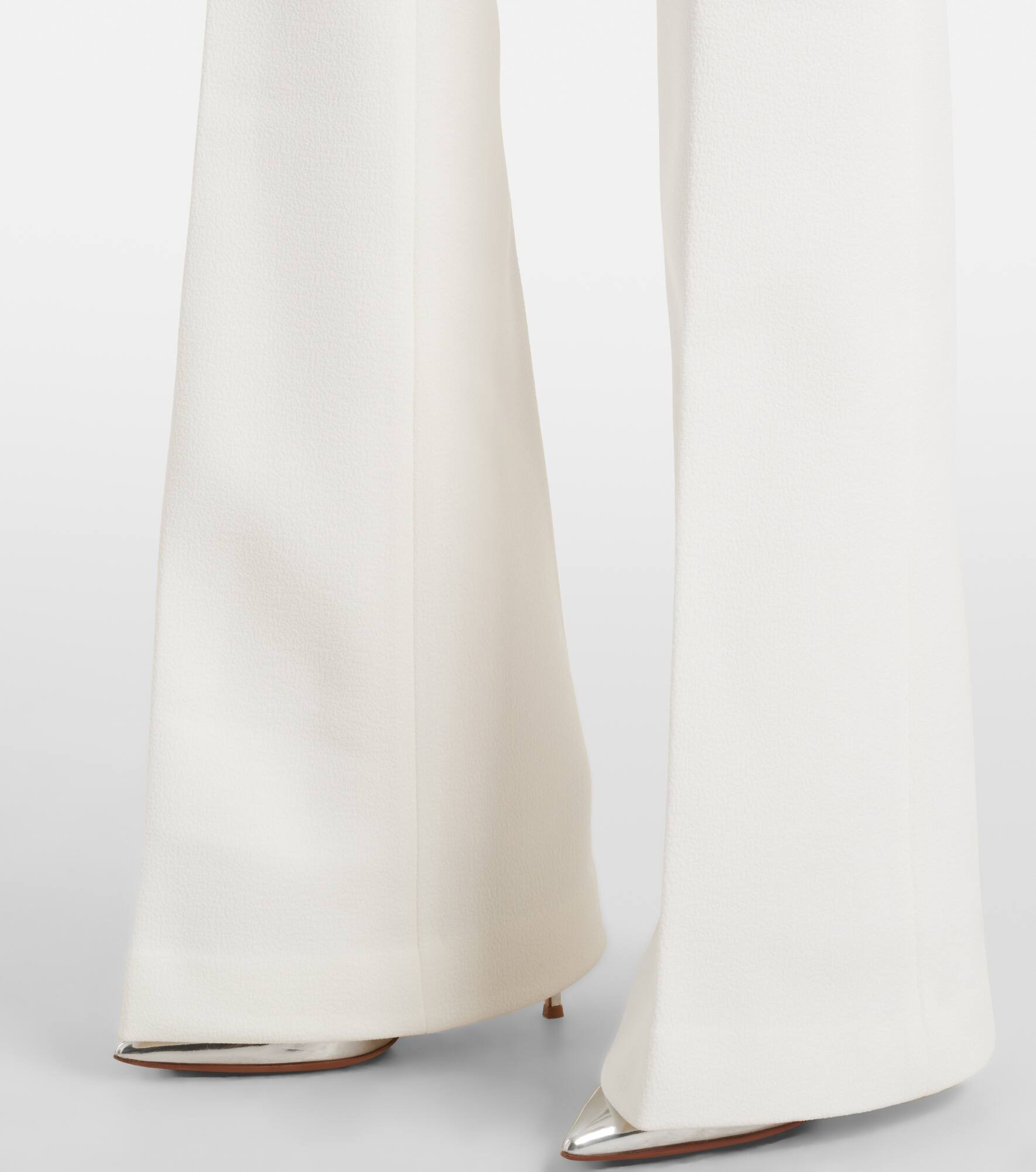 Rory high-rise crêpe flared pants - 5