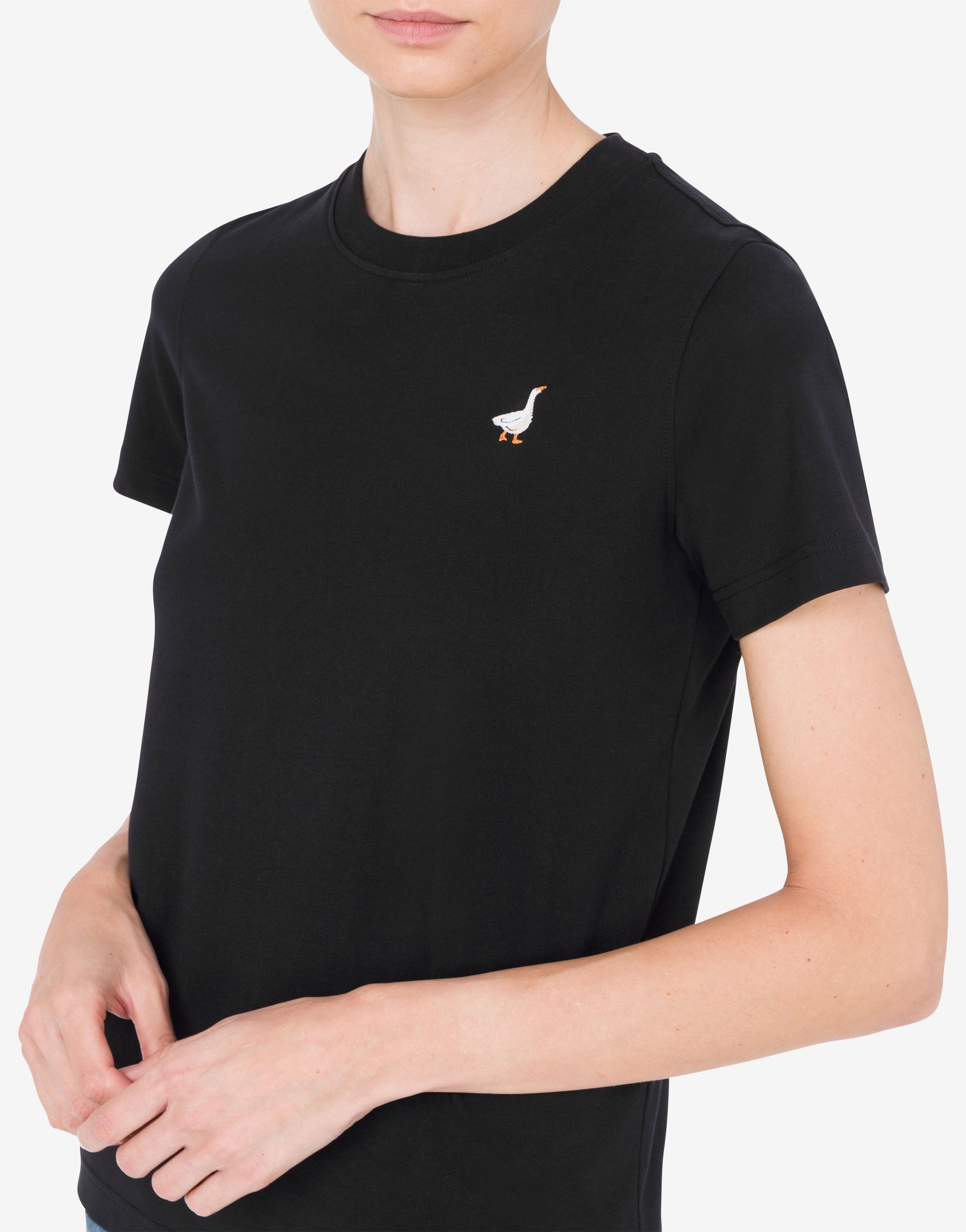 ORGANIC JERSEY T-SHIRT GOOSE EMBROIDERY - 3