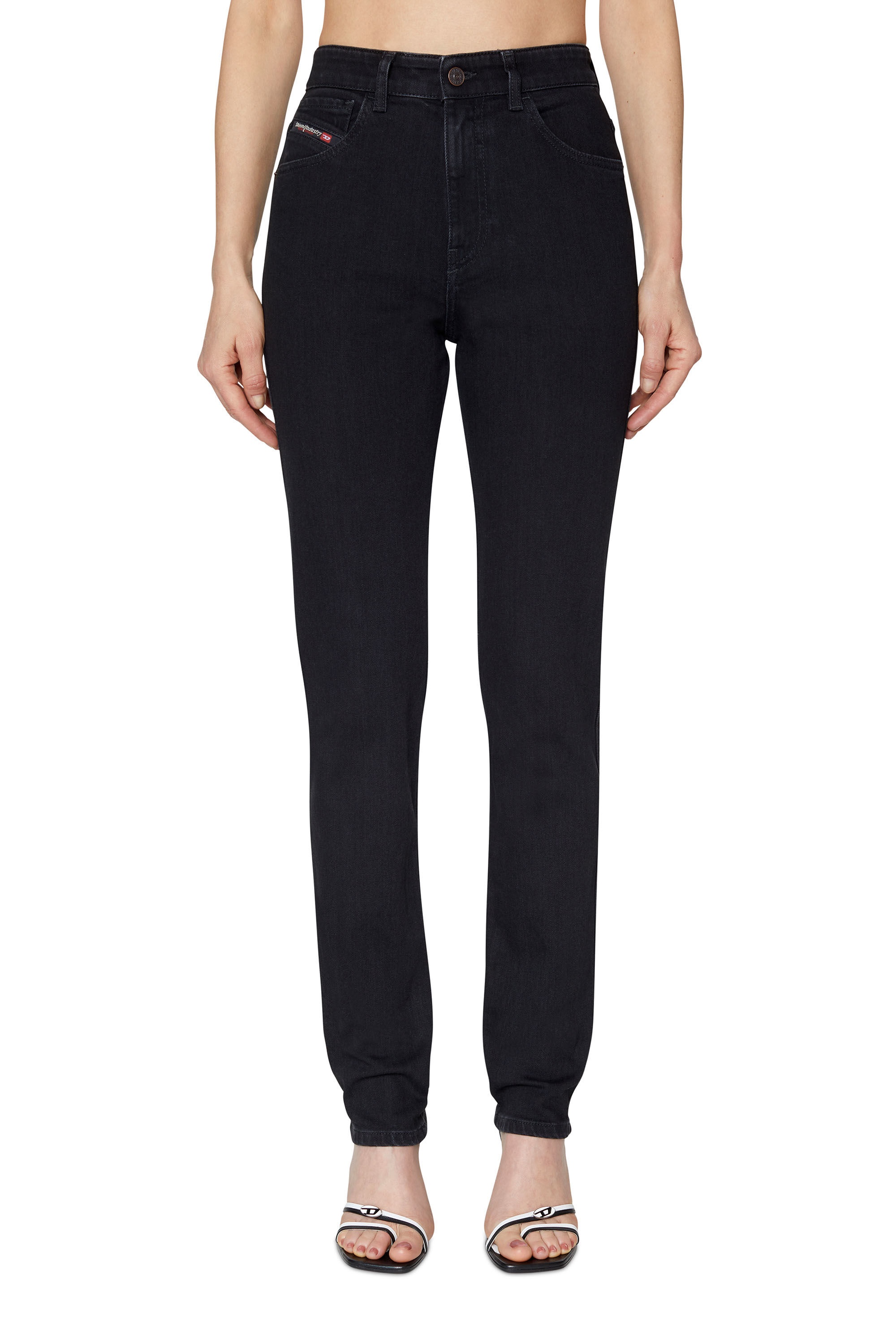DIESEL 1994 ハイウエストシンス 1994Z9C25 02 1994 Woman: Straight Black/Dark grey Jeans | Diesel