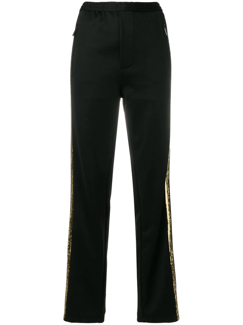 sequin embellished track pants 1