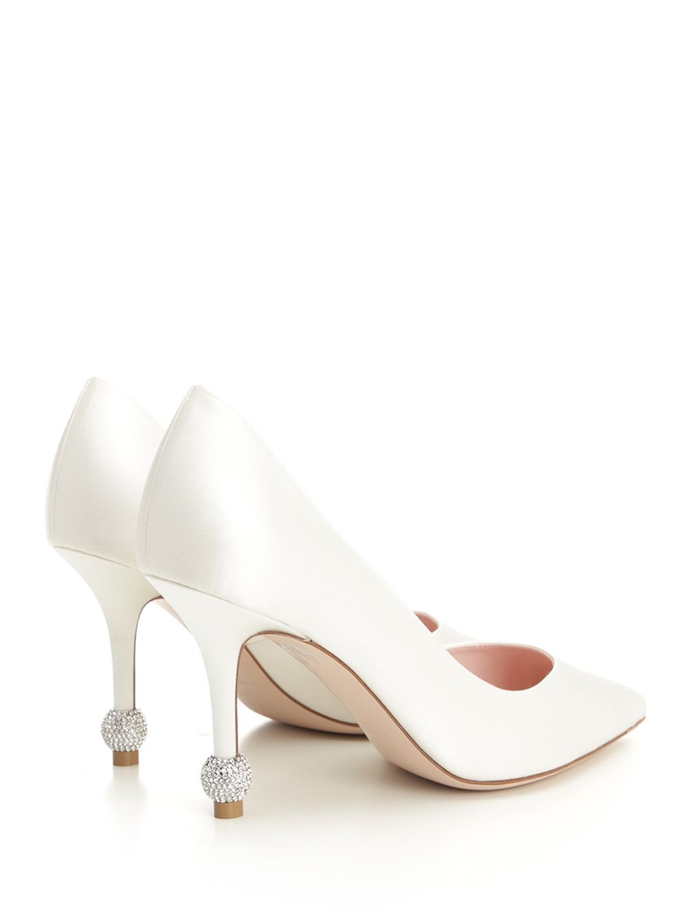 Jewel Heel Pumps Beige - 3