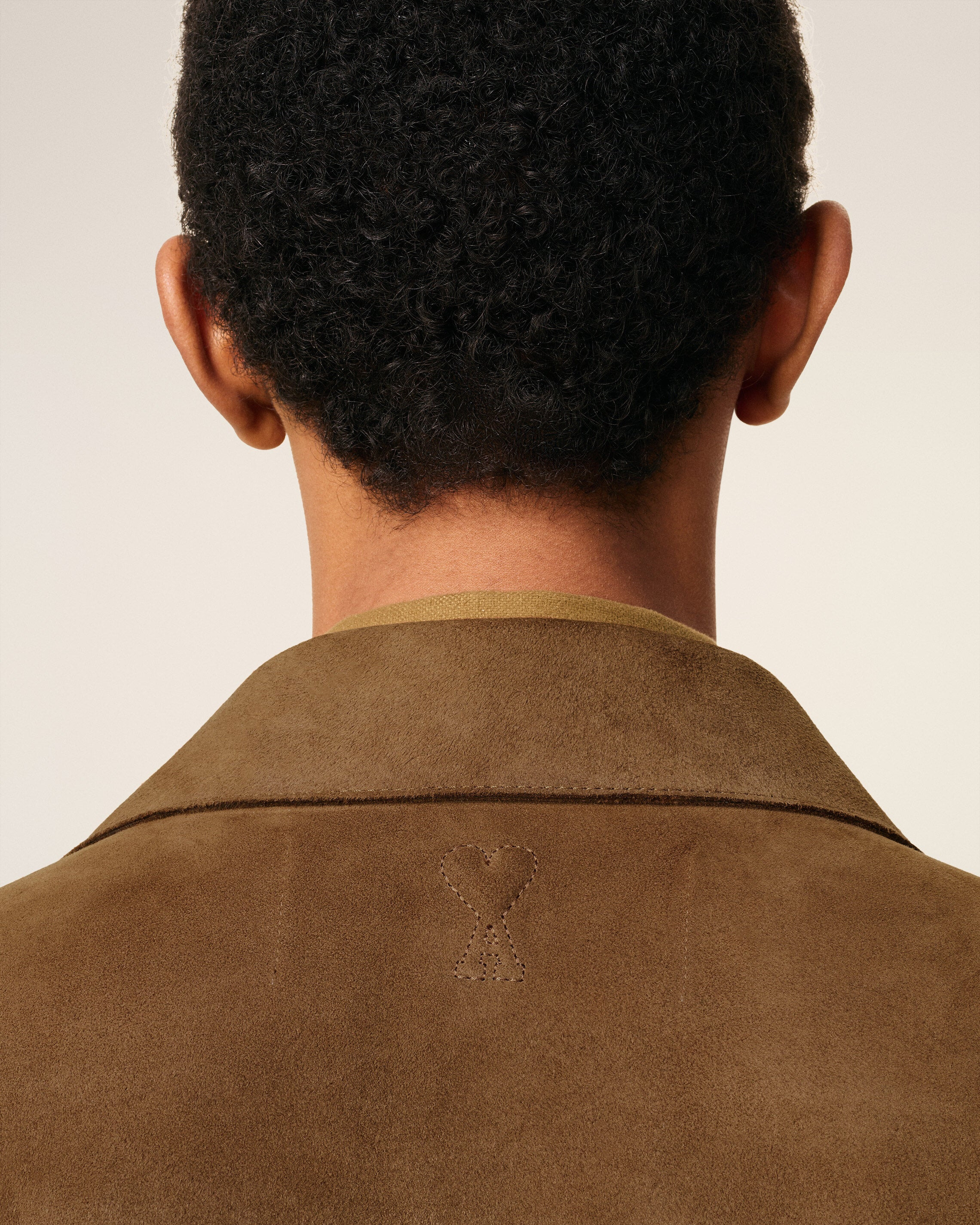 BROWN LEATHER OVERSHIRT - 4