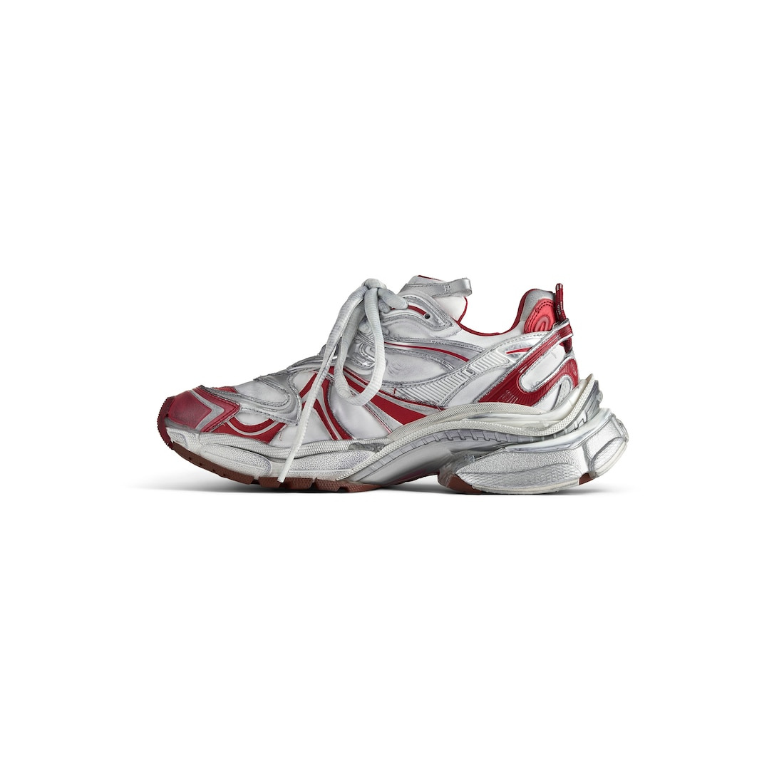 Men's Runner 2.0 Sneaker in Off White/red/brown - 4