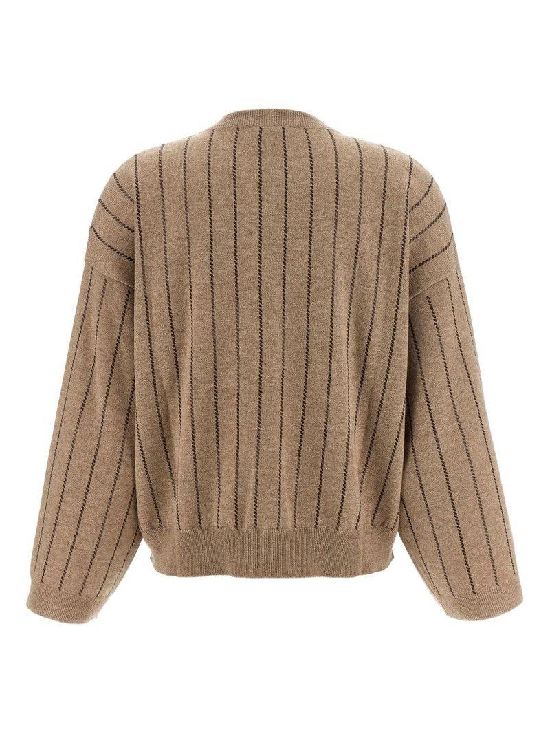 Brunello Cucinelli striped cashmere sweater outlook