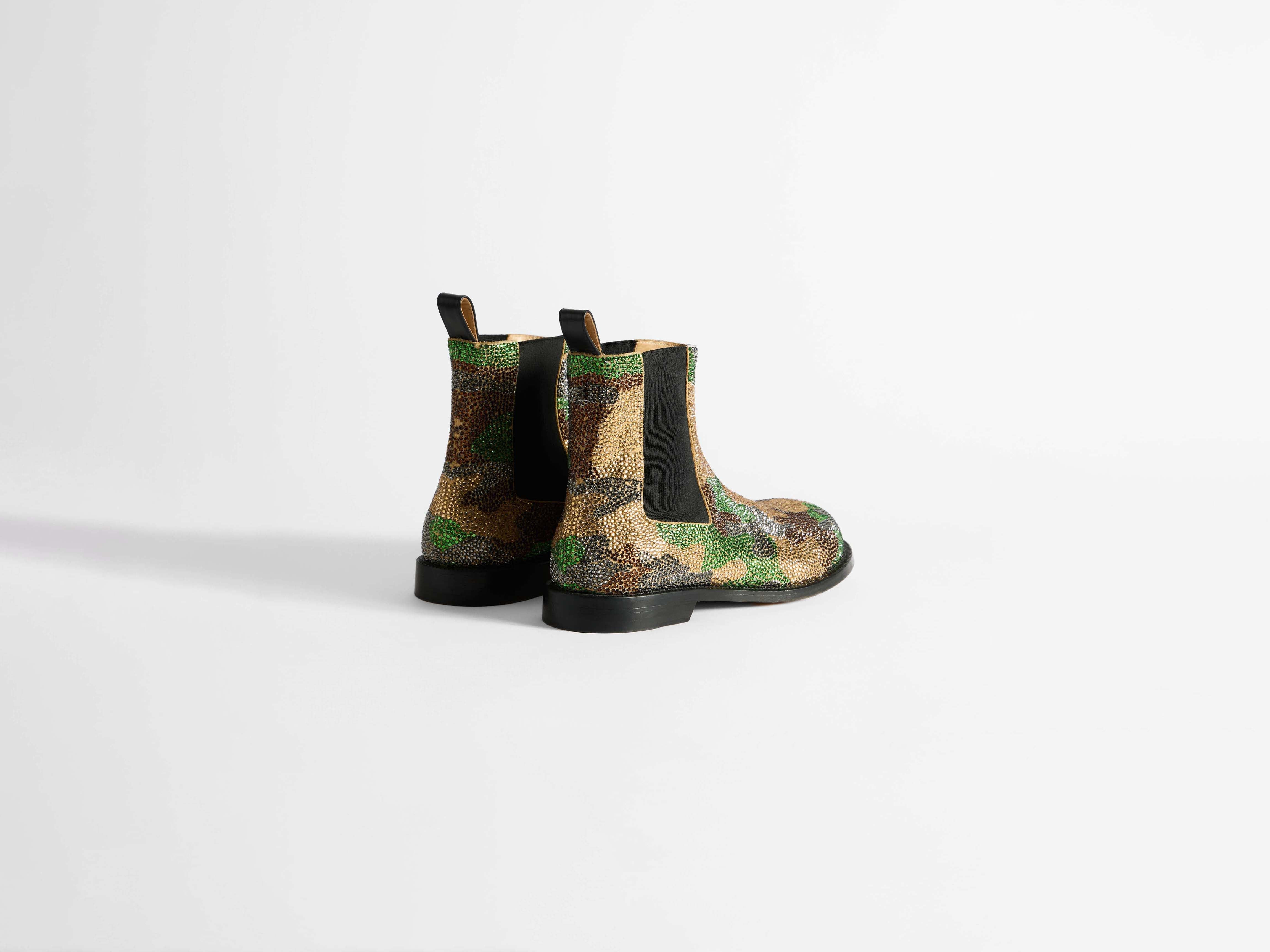 MENS CHELSEA LOAFER BOOT IN MILITARY GREEN - 6