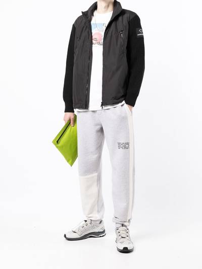 White Mountaineering logo-patch zipped jacket outlook