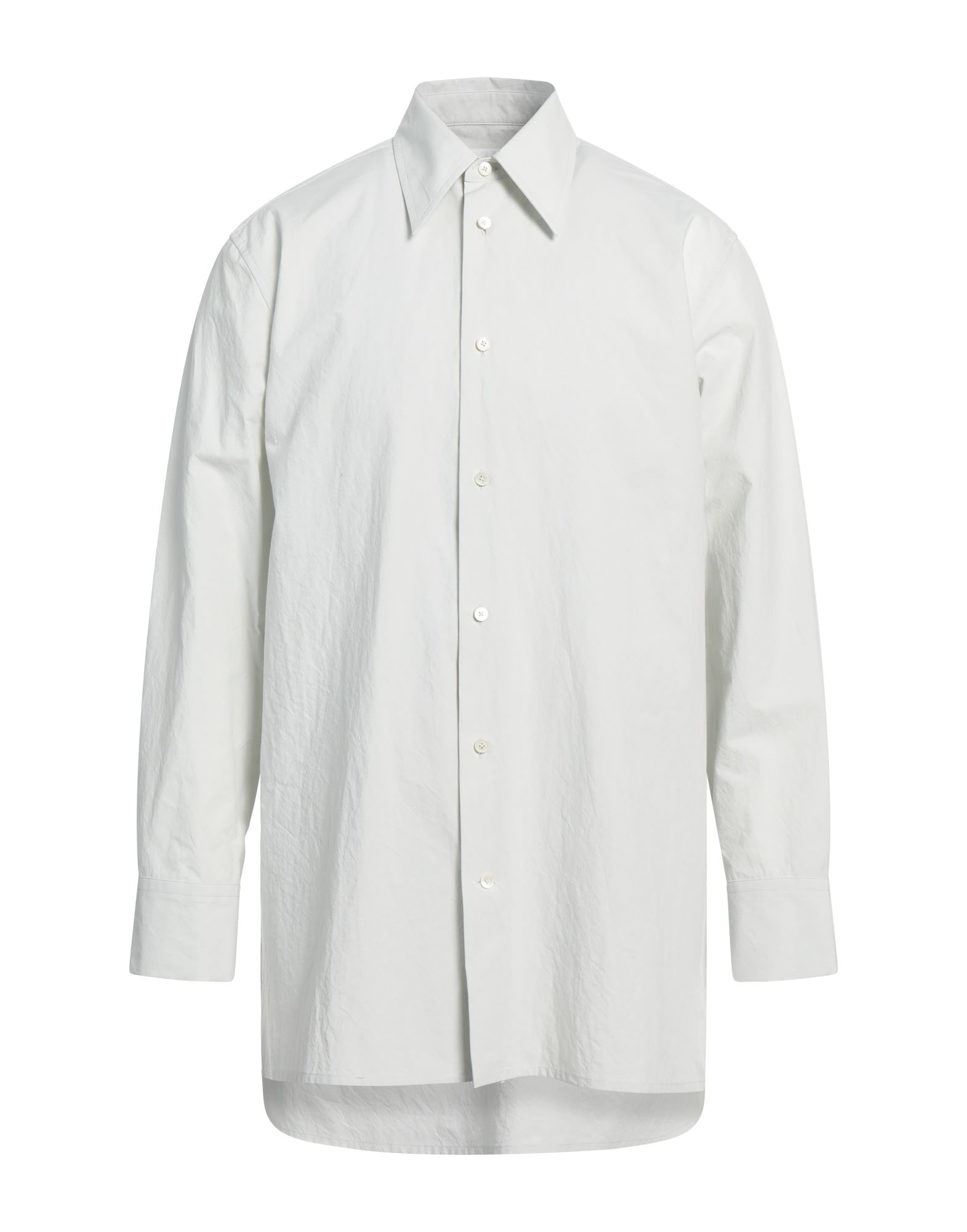 Off white Men's Solid Color Shirt - 1