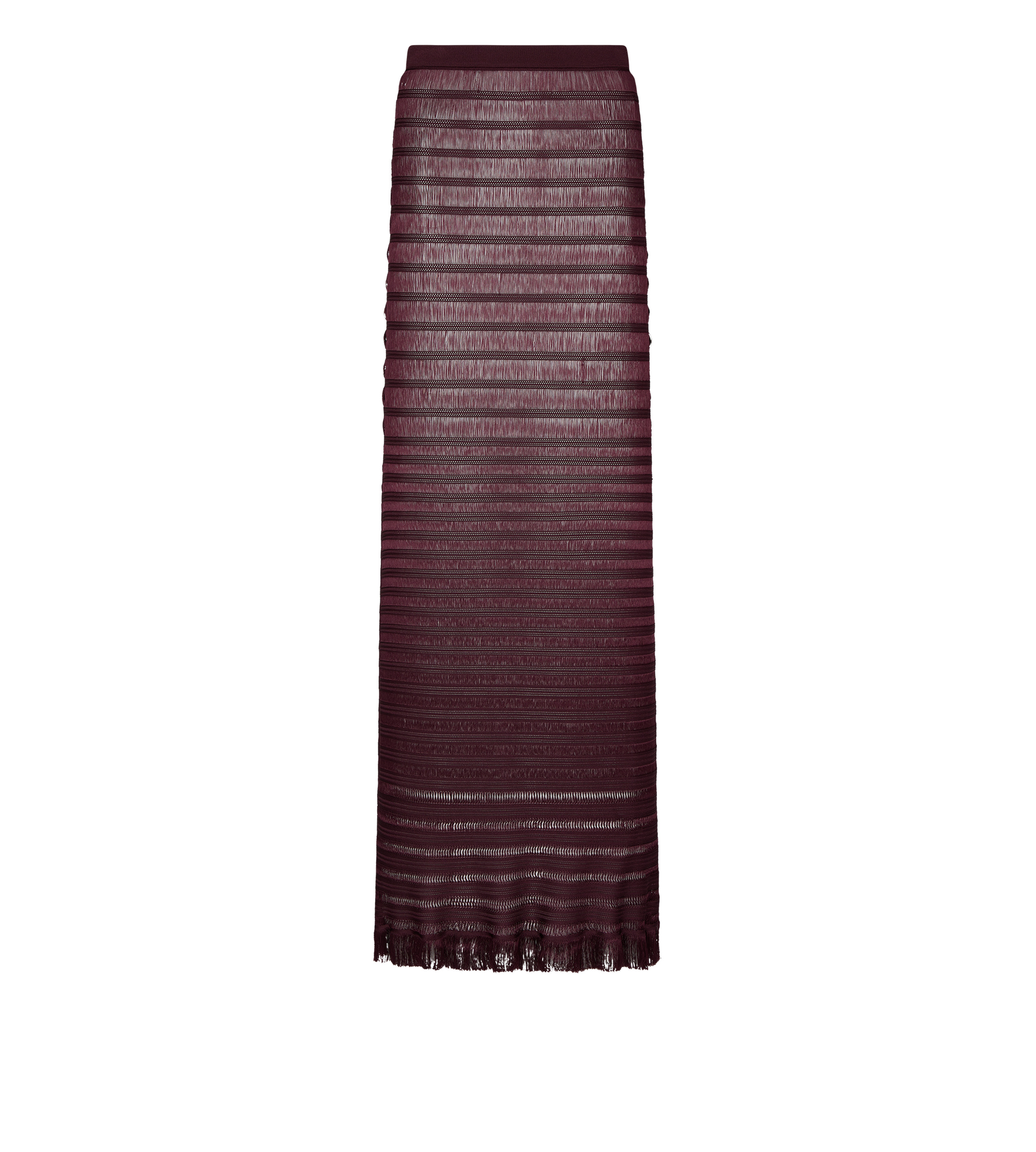 LADDER KNIT LONG SKIRT - 1
