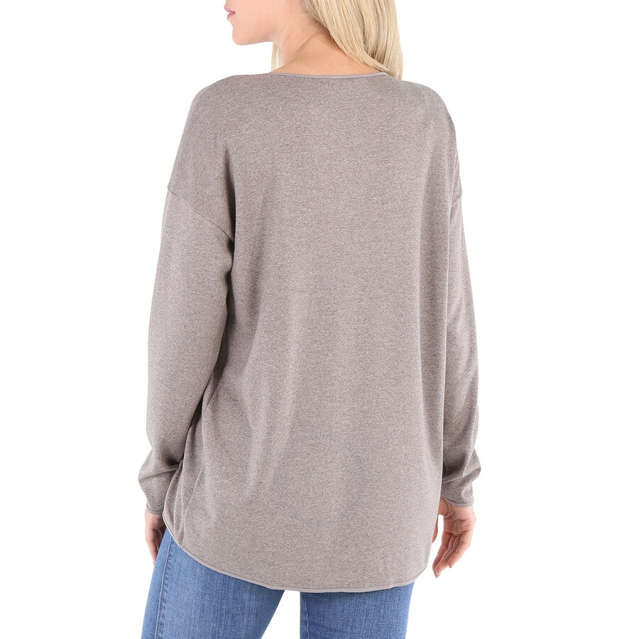 Wolford Ladies Dove Fine Wool-jersey Loose Fit Pullover - 6