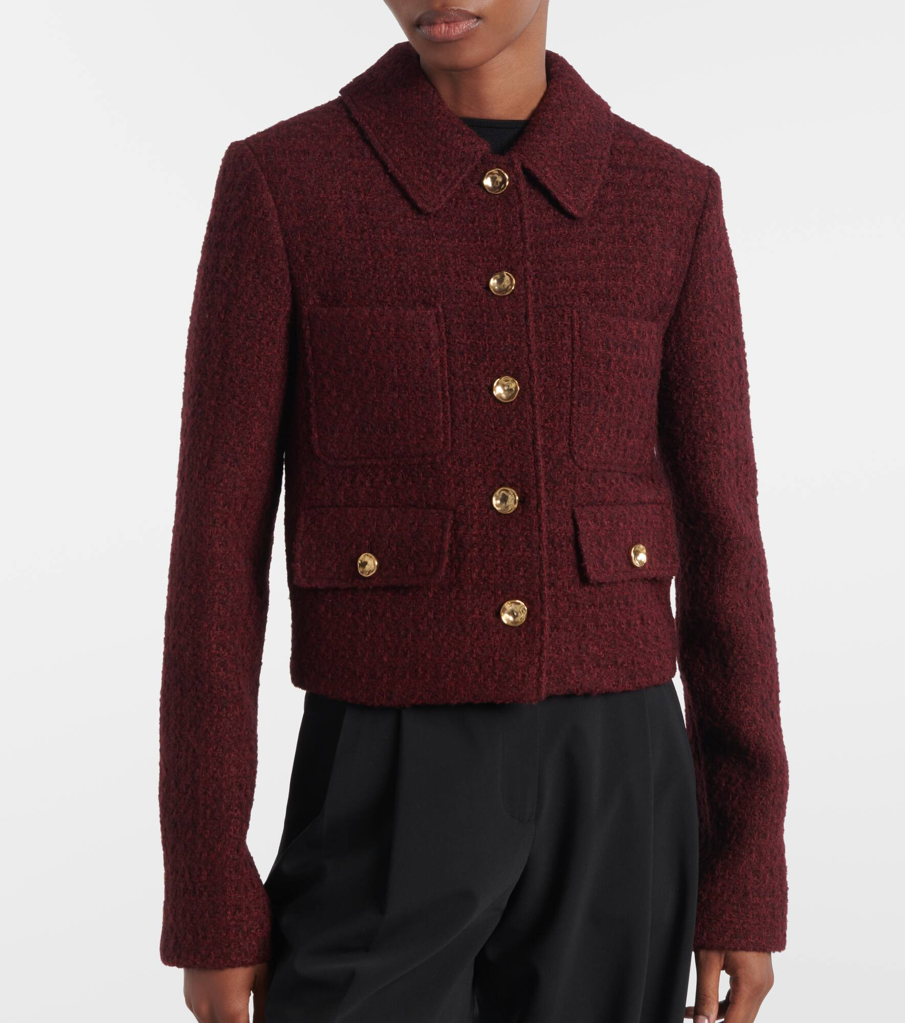 Astley cropped tweed jacket - 6