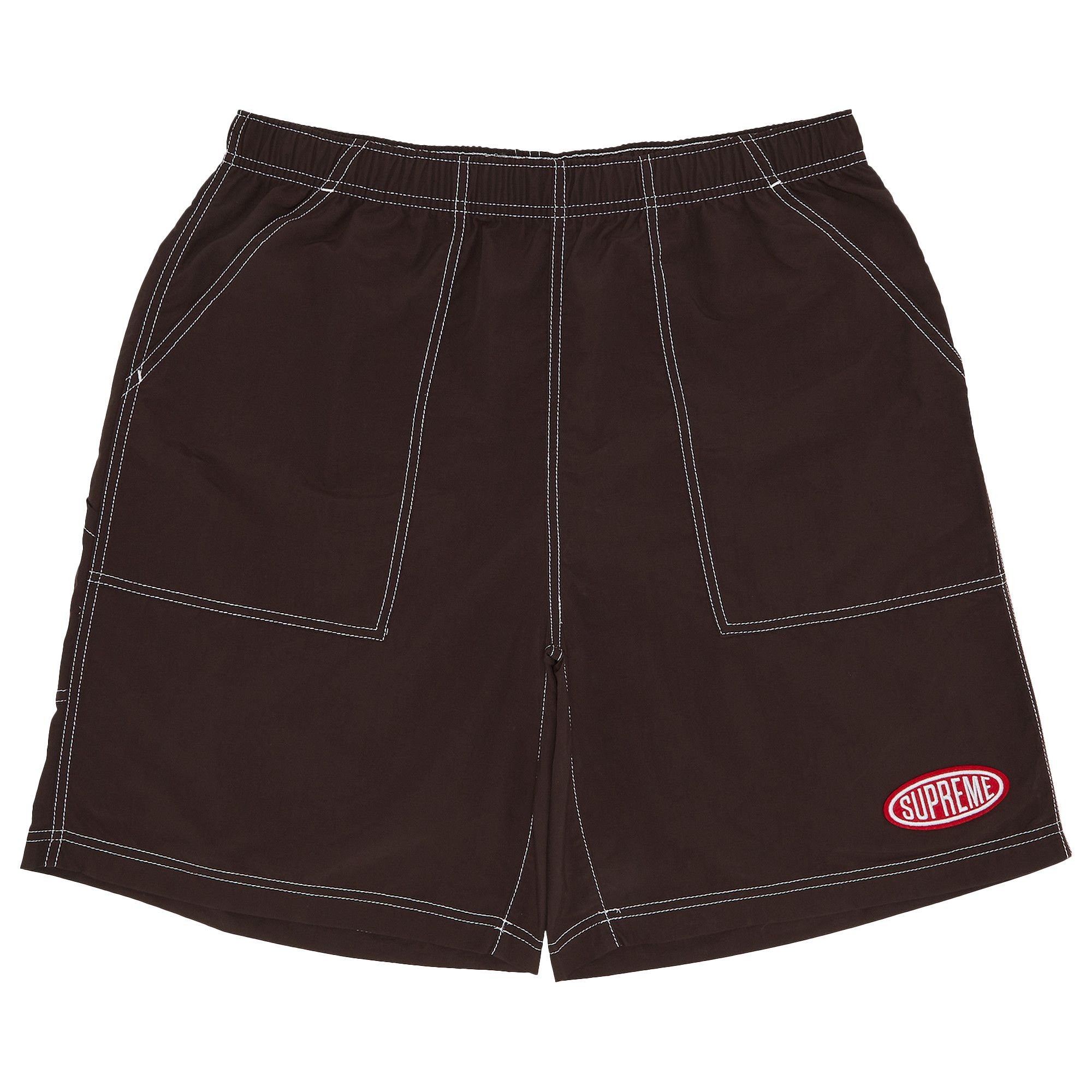 Supreme Nylon Painter Short 'Dark Brown' - 1