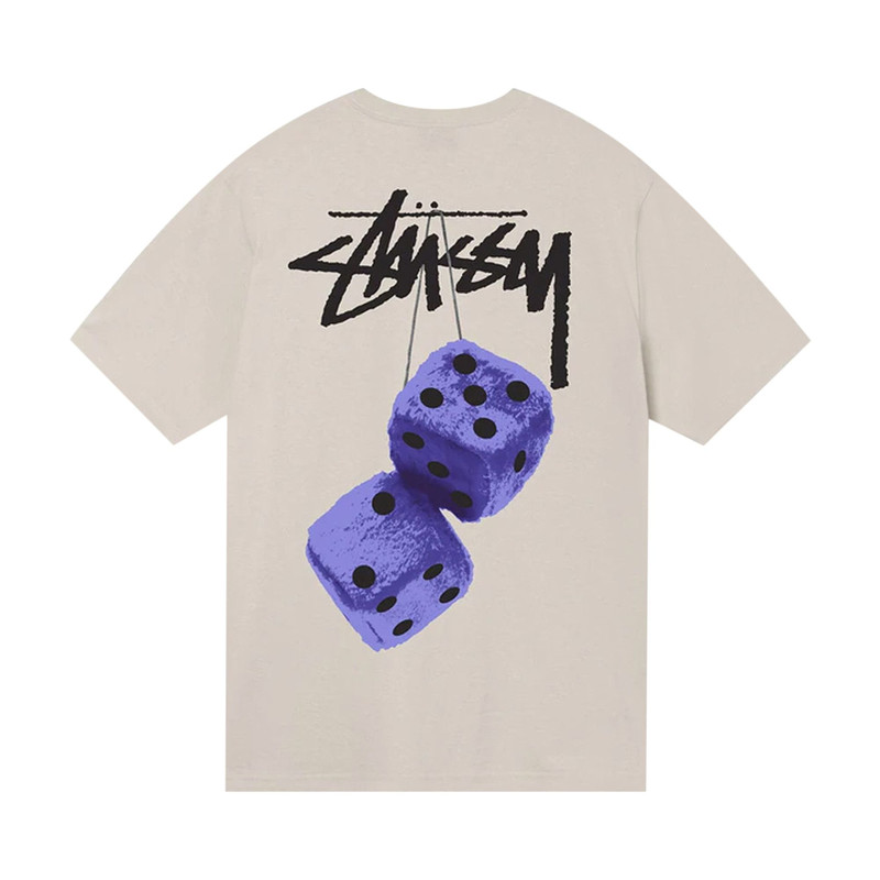 Stüssy Stussy Fuzzy Dice Tee 'Smoke' outlook