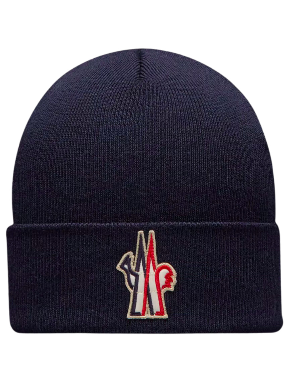 MONCLER GRENOBLE Pure Wool Beanie Navy - 1