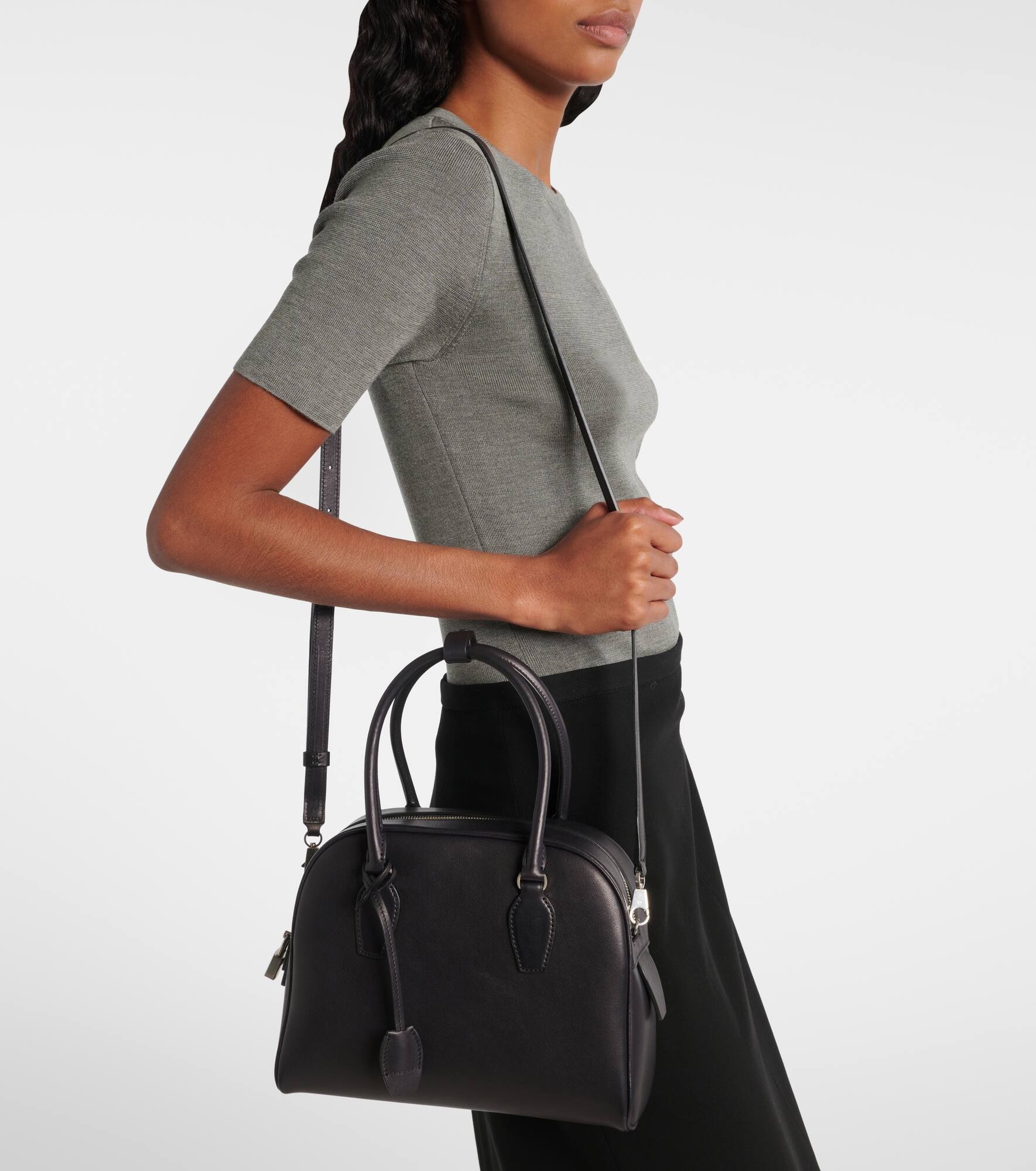 India 10.00 leather tote bag - 7