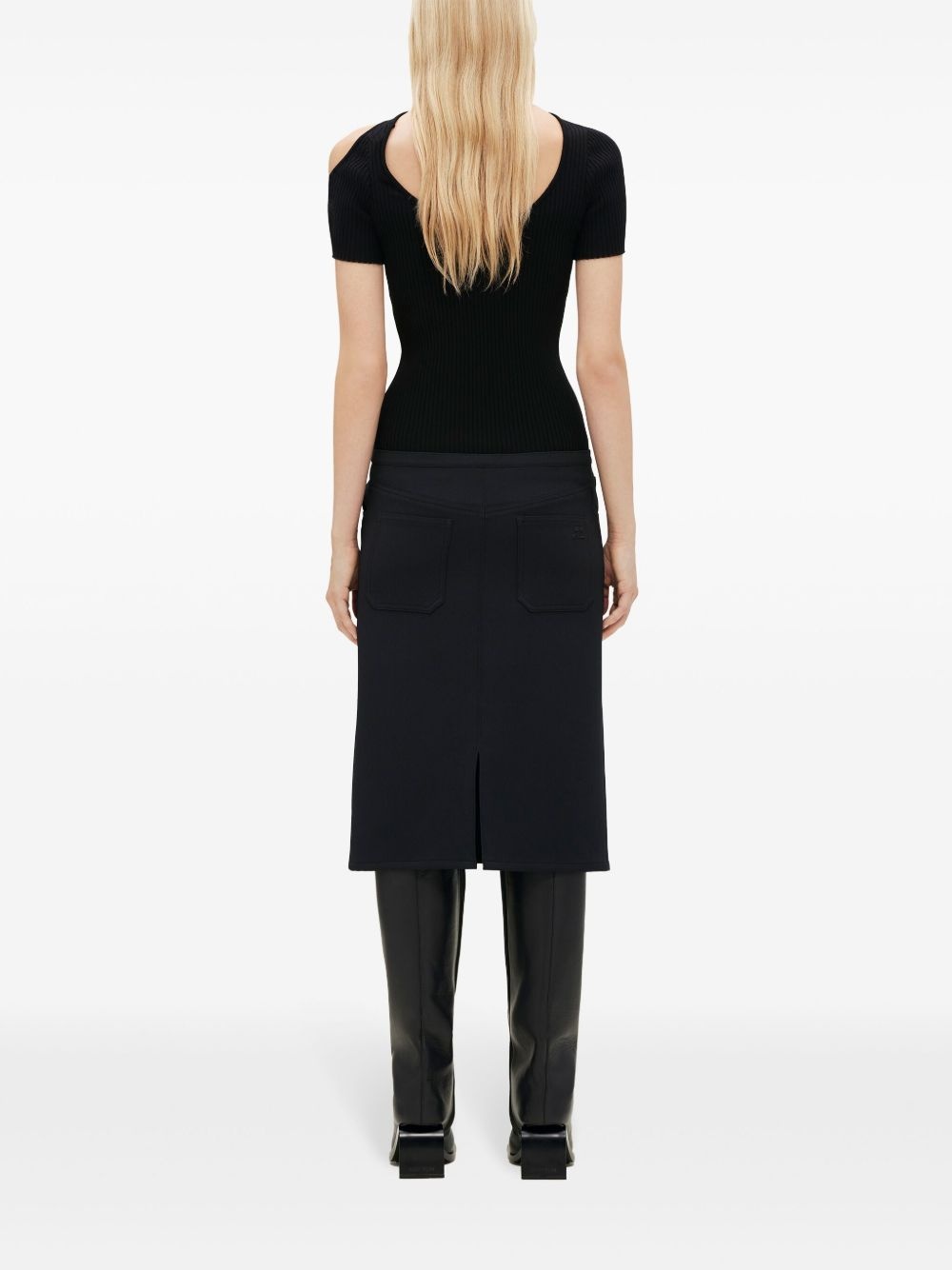 low-waist midi skirt - 4