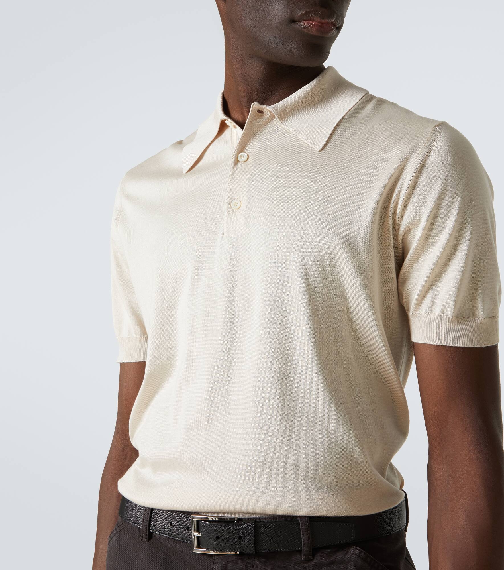 Silk polo shirt - 5