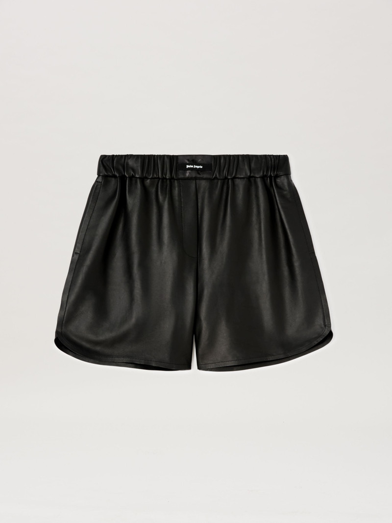 Monogram Leather Shorts - 1